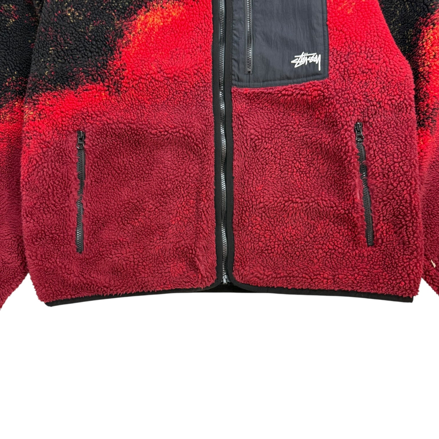 Stussy Reversible Sherpa Jacket Lava