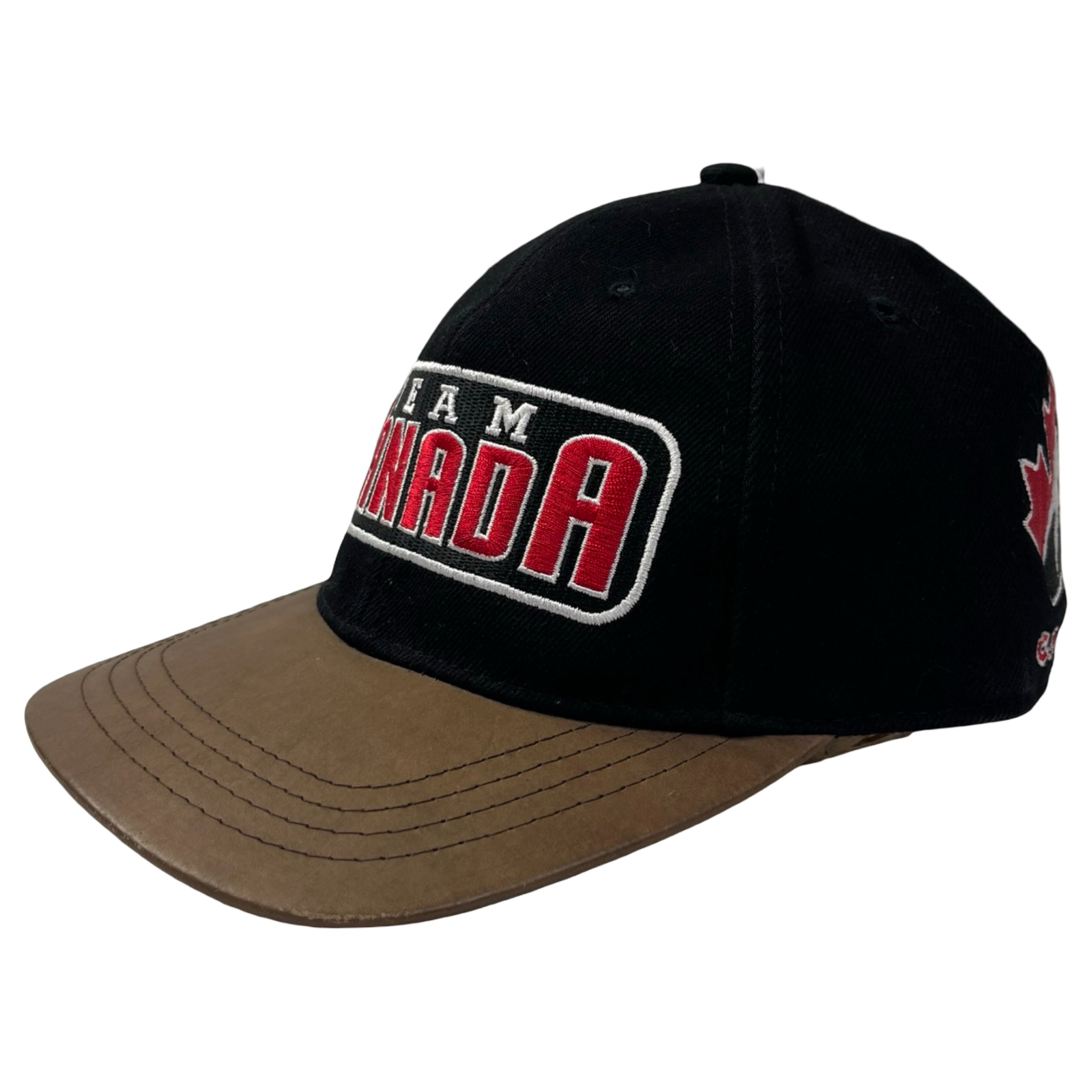 Vintage Starter Team Canada Leather Brim Hat by Starter