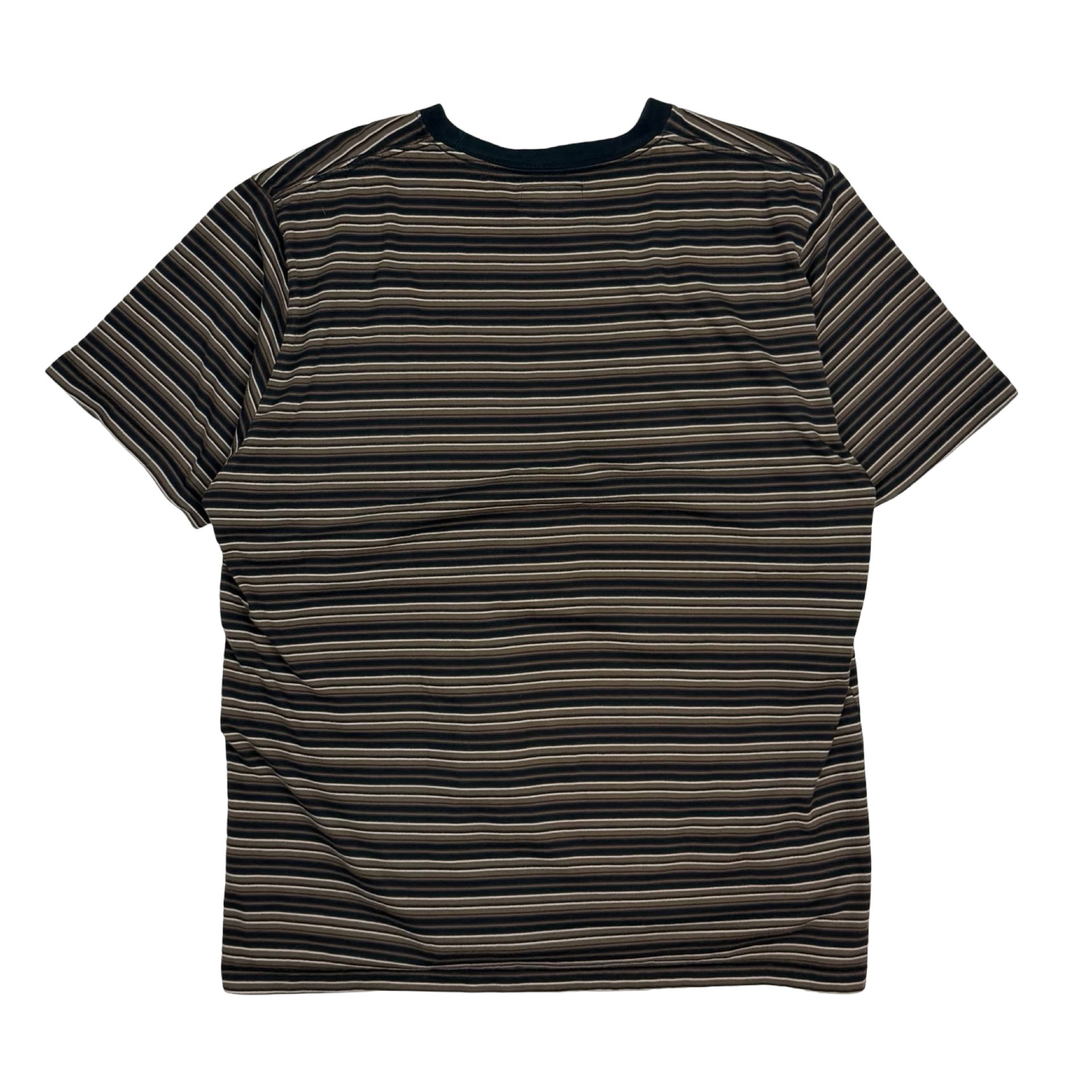 Beams Plus B.D. Striped Tee Black/Brown