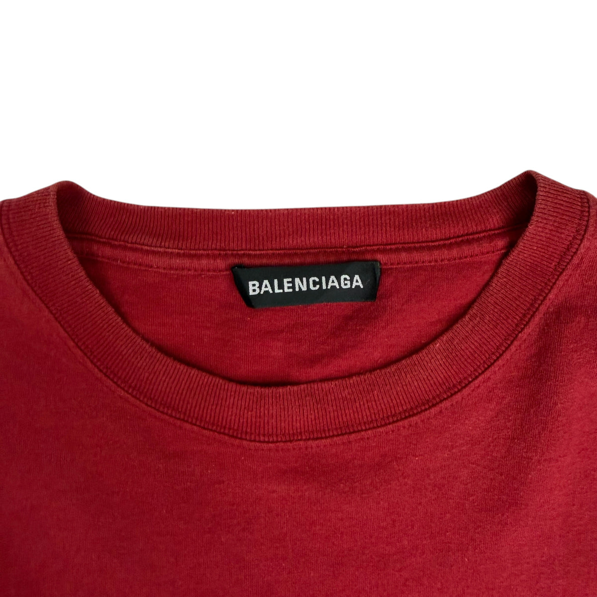 Balenciaga Mini Logo Tee Red