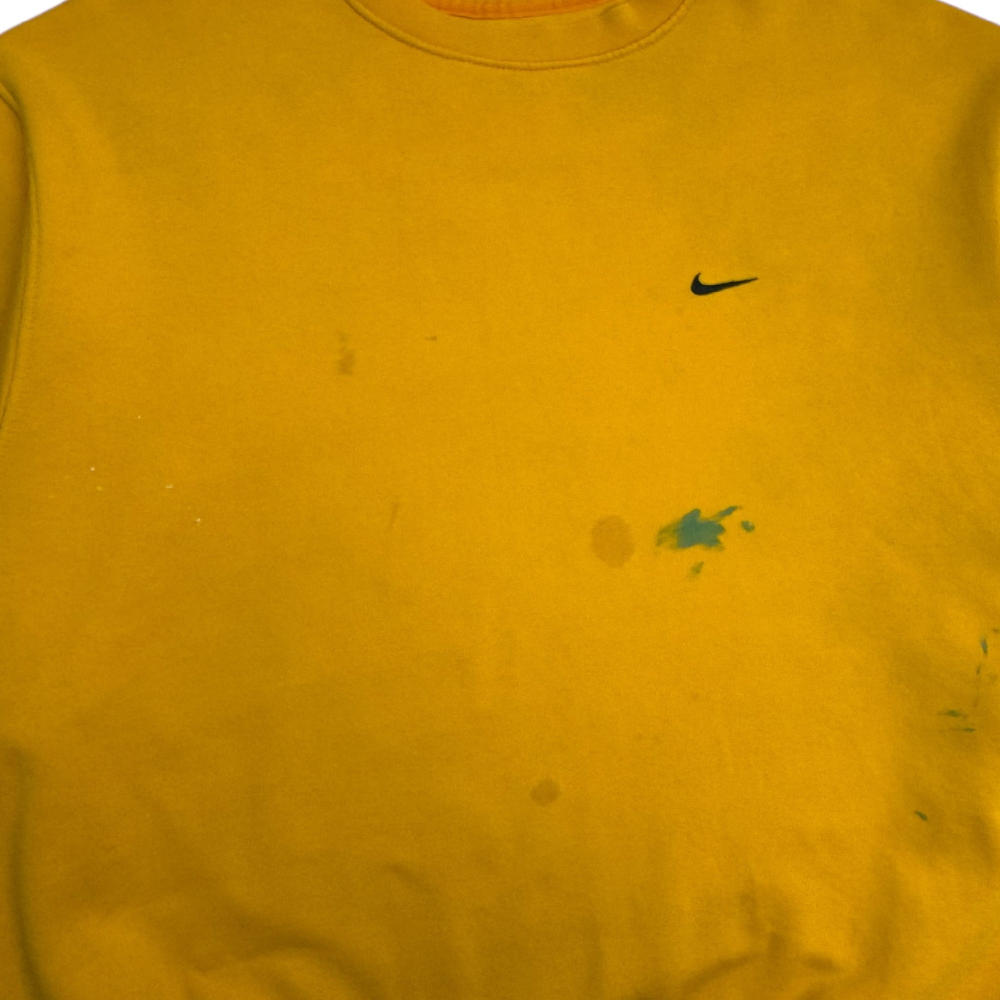 Vintage Nike Pocket Swoosh Crewneck Yellow