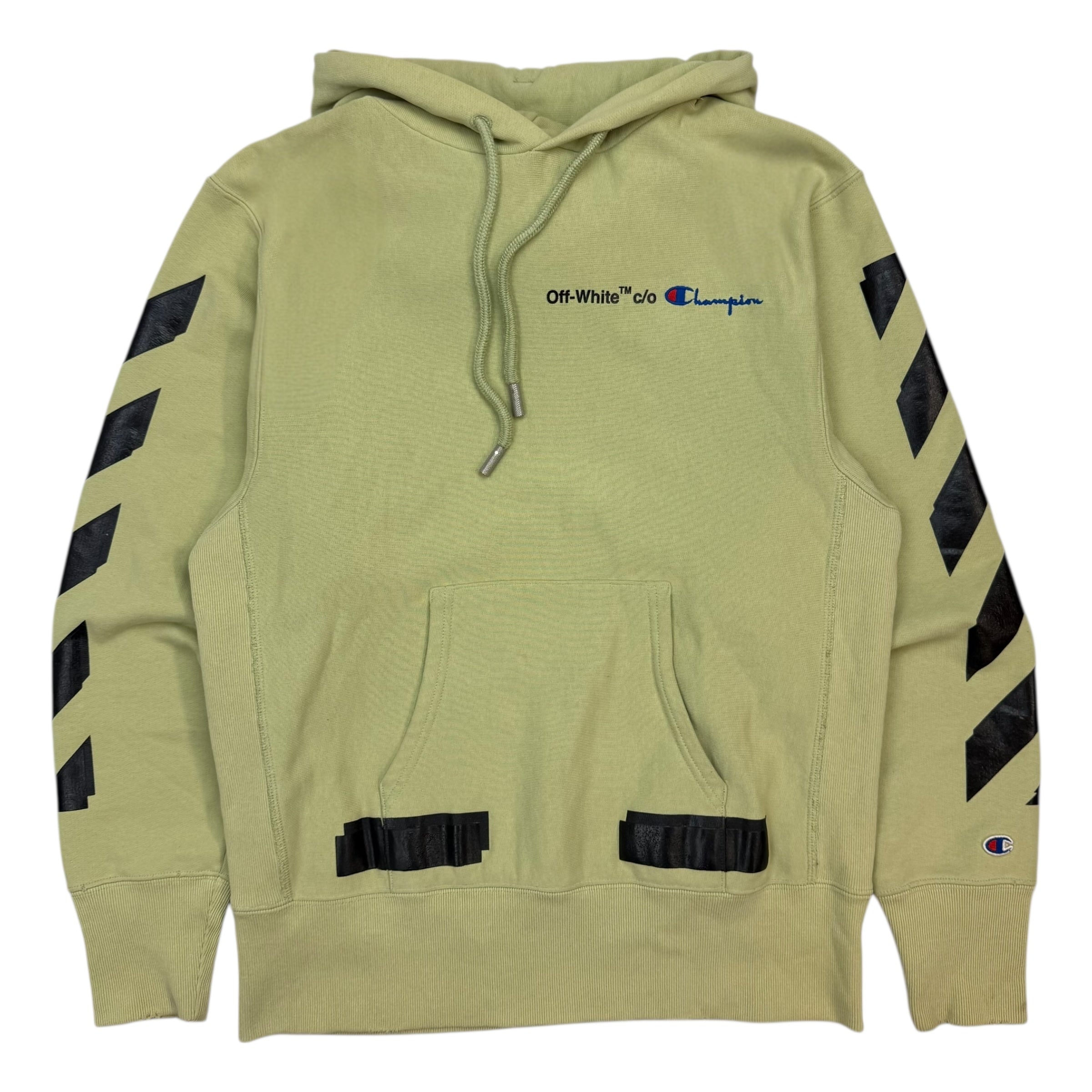 Off-White x Champion Arrows Hoodie Green