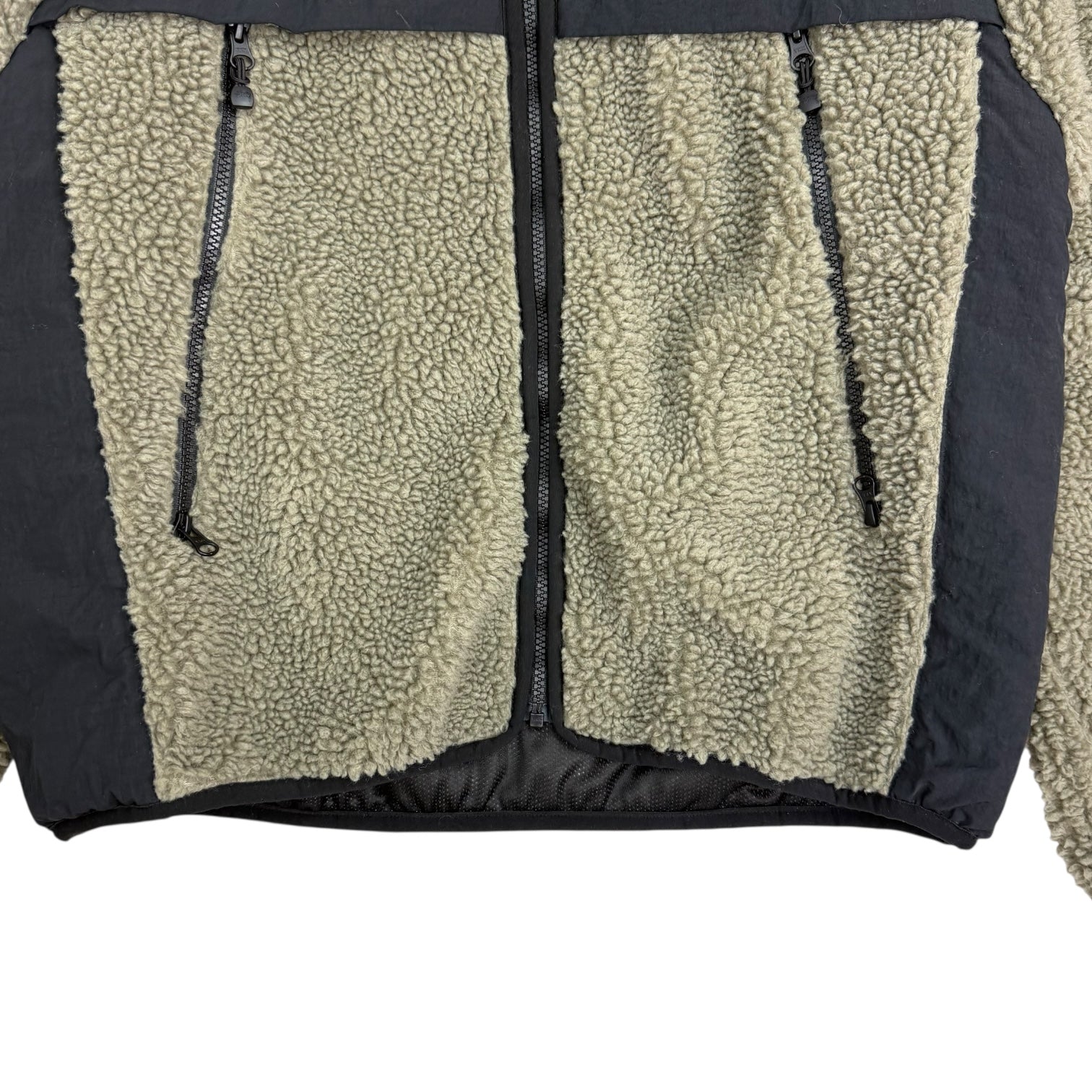Stussy Sherpa Paneled Hooded Jacket Olive/Black