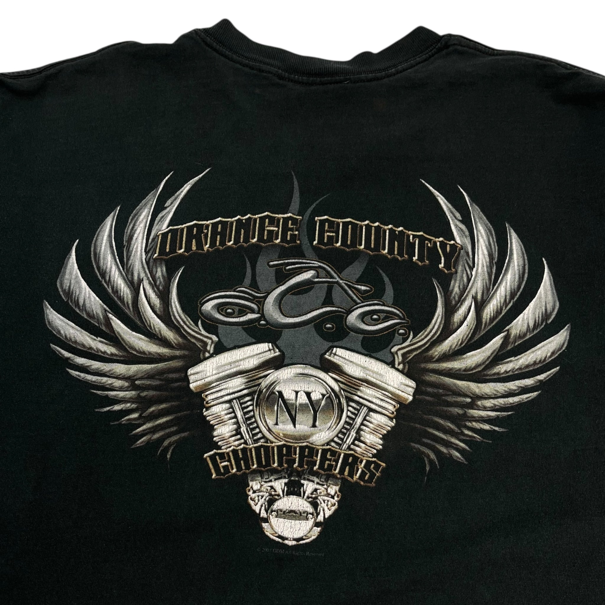 Vintage Orange County Choppers Centre Logo L/S T-Shirt Black