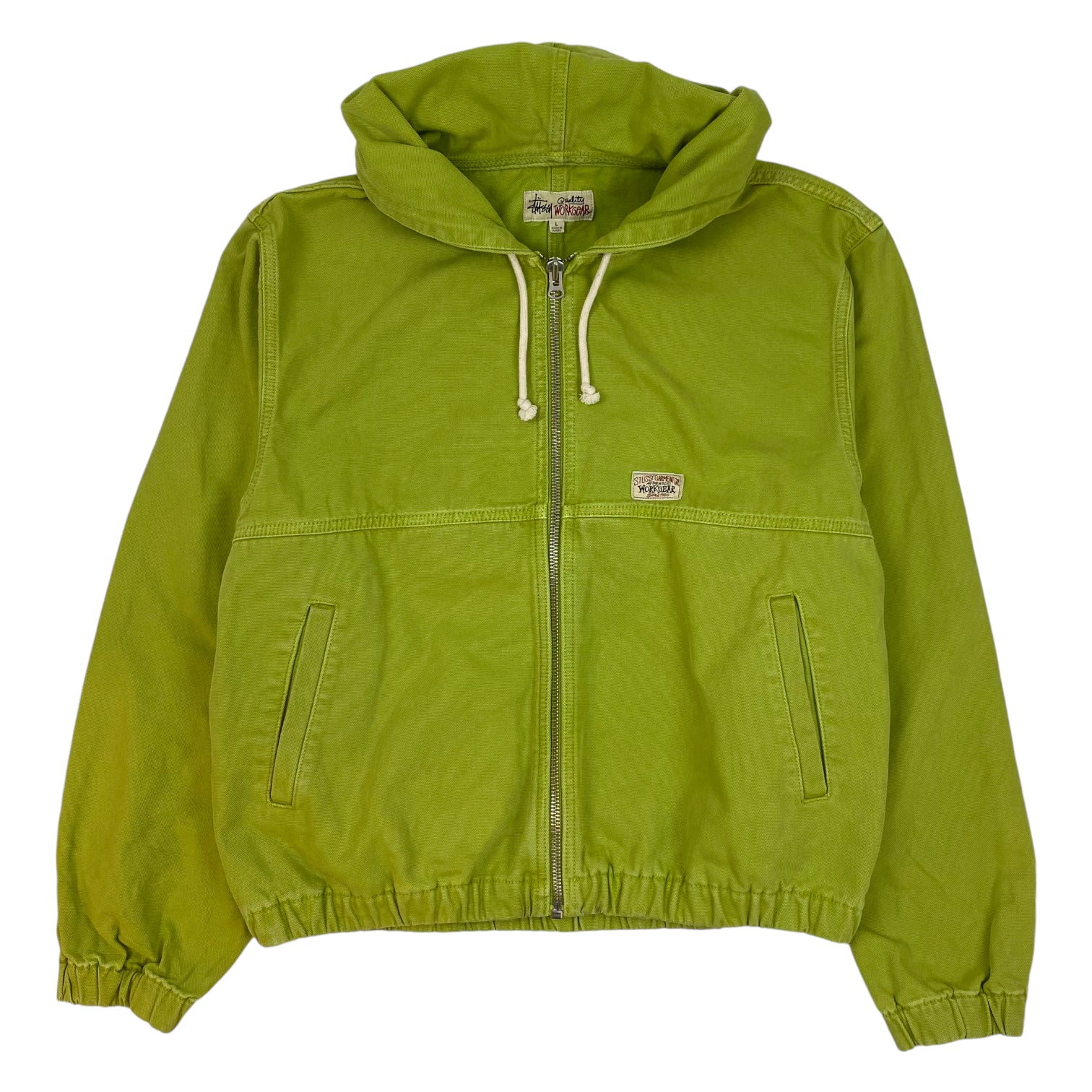 Stüssy Hooded Work Jacket Slime Green