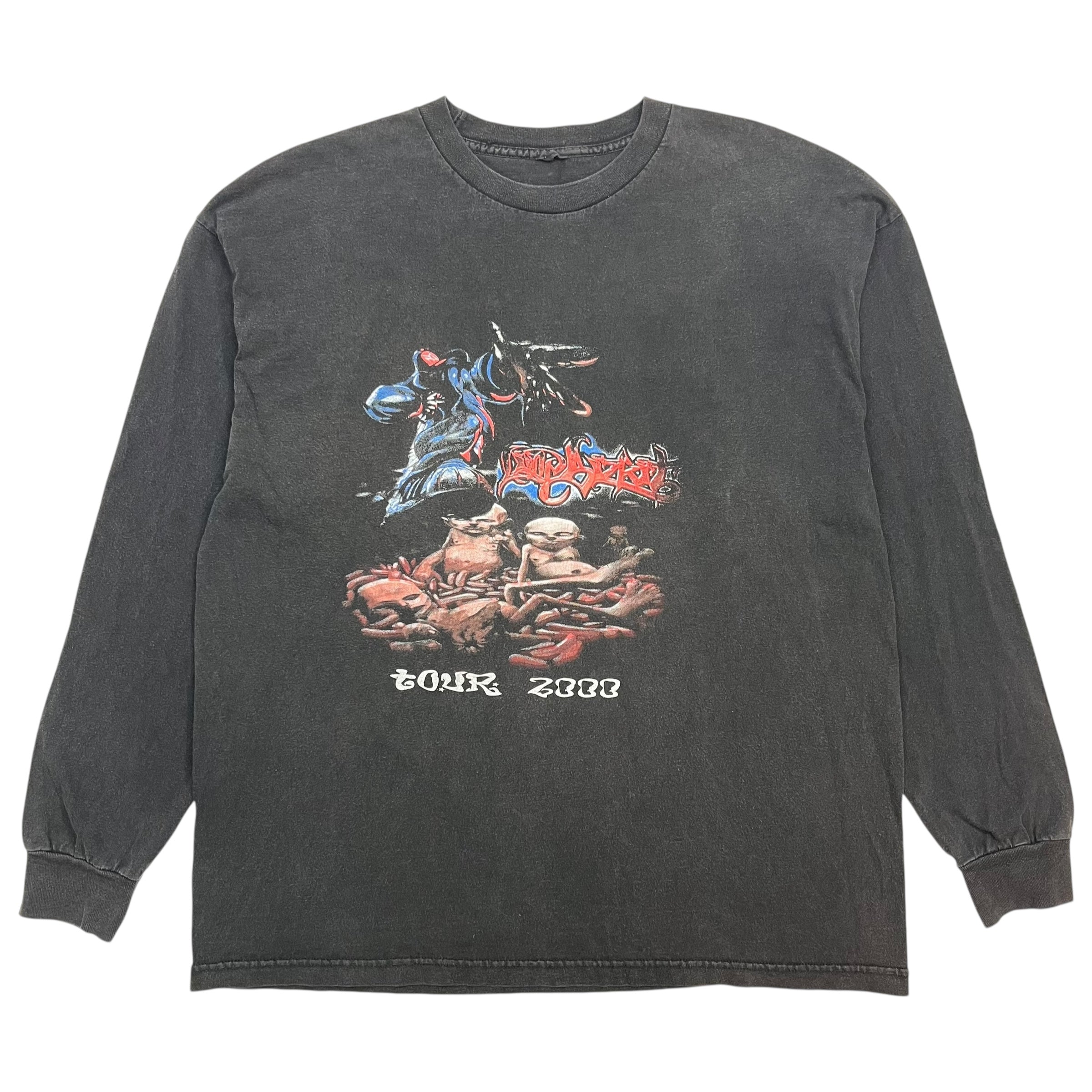 2000 Limp Bizkit Eminem Anger Management Tour Long Sleeve Tee Black