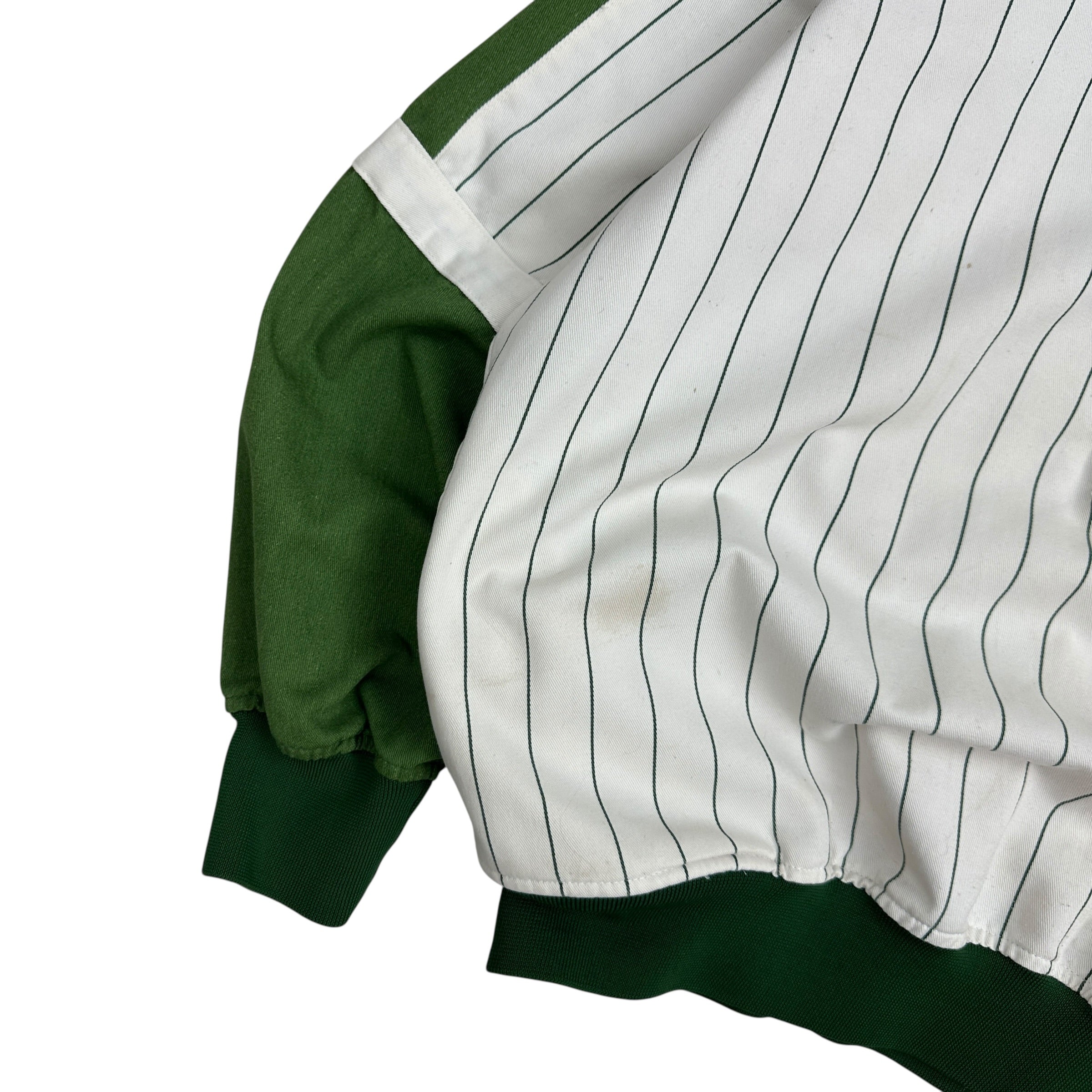Vintage Starter Oakland Athletics Pin Stripe Crewneck White/Green
