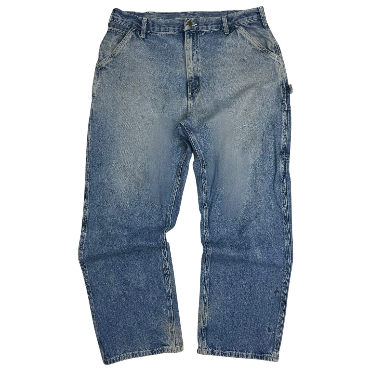 Vintage Carhartt Dungaree Denim Pants Medium Wash