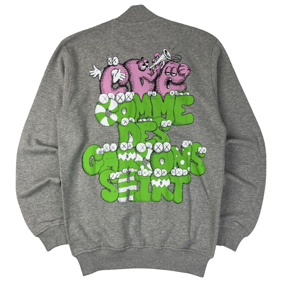 Comme Des Garçons SHIRT x Kaws Zip Up Track Top Grey