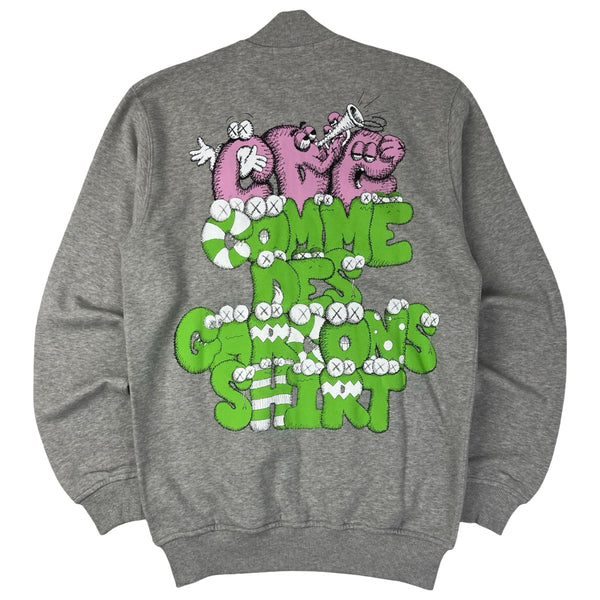 Comme Des Garçons SHIRT x Kaws Zip Up Track Top Grey