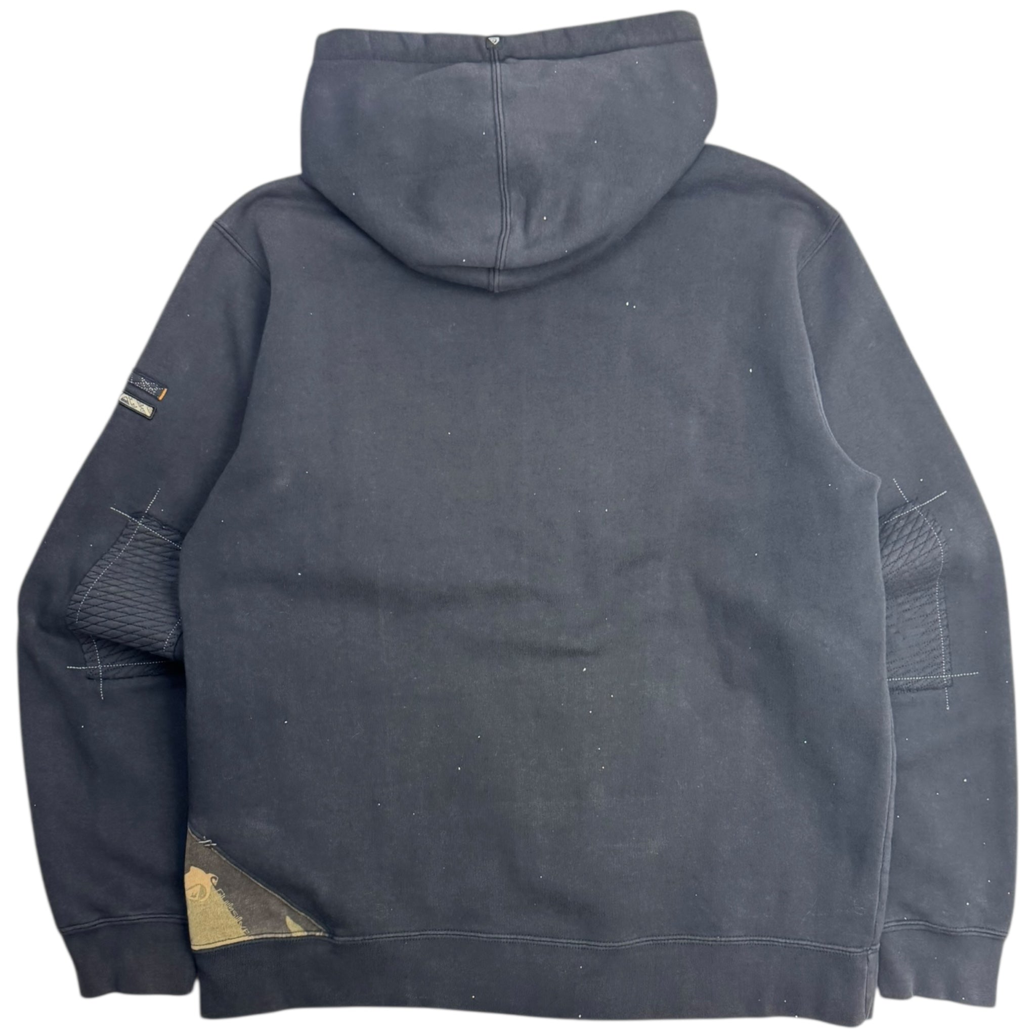 Vintage Y2K Quiksilver Camo Logo Zip Hoodie