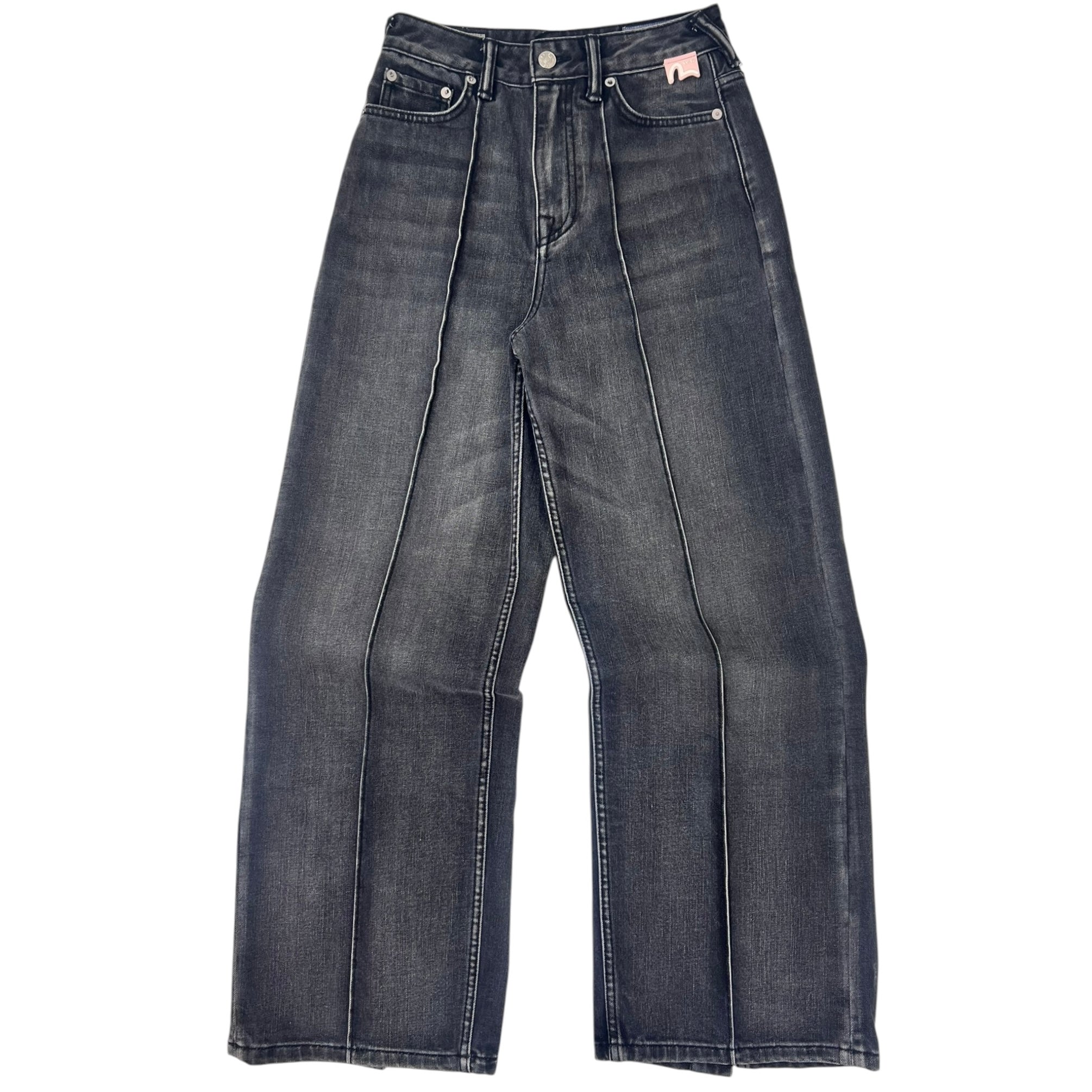 (W) EVISU Signature Seagull Embroidery Logo-patterned Pocket Design Denim Jeans