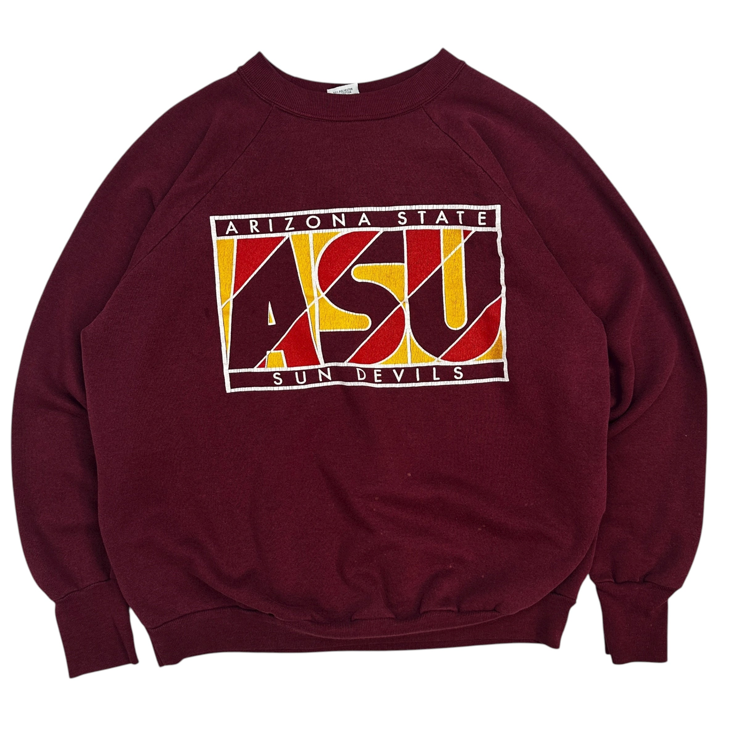 Vintage Arizona State University Sun Devils Crewneck Burgundy