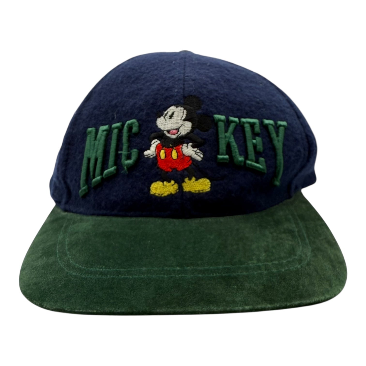 Vintage Disney Mickey Mouse Wool Hat Blue/Green