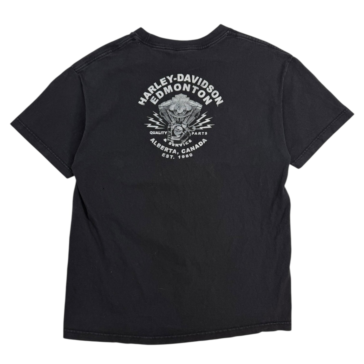 Vintage Harley Davidson Edmonton T-Shirt Black