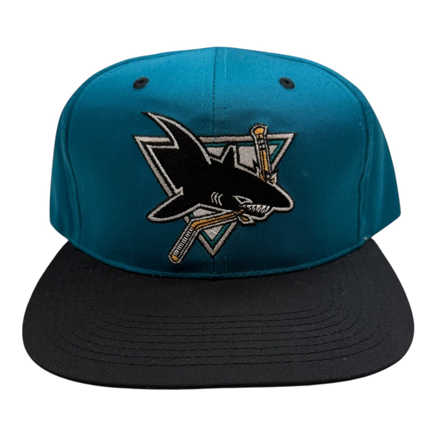 Vintage Sports Specialties San Jose Sharks Hat Teal/Black