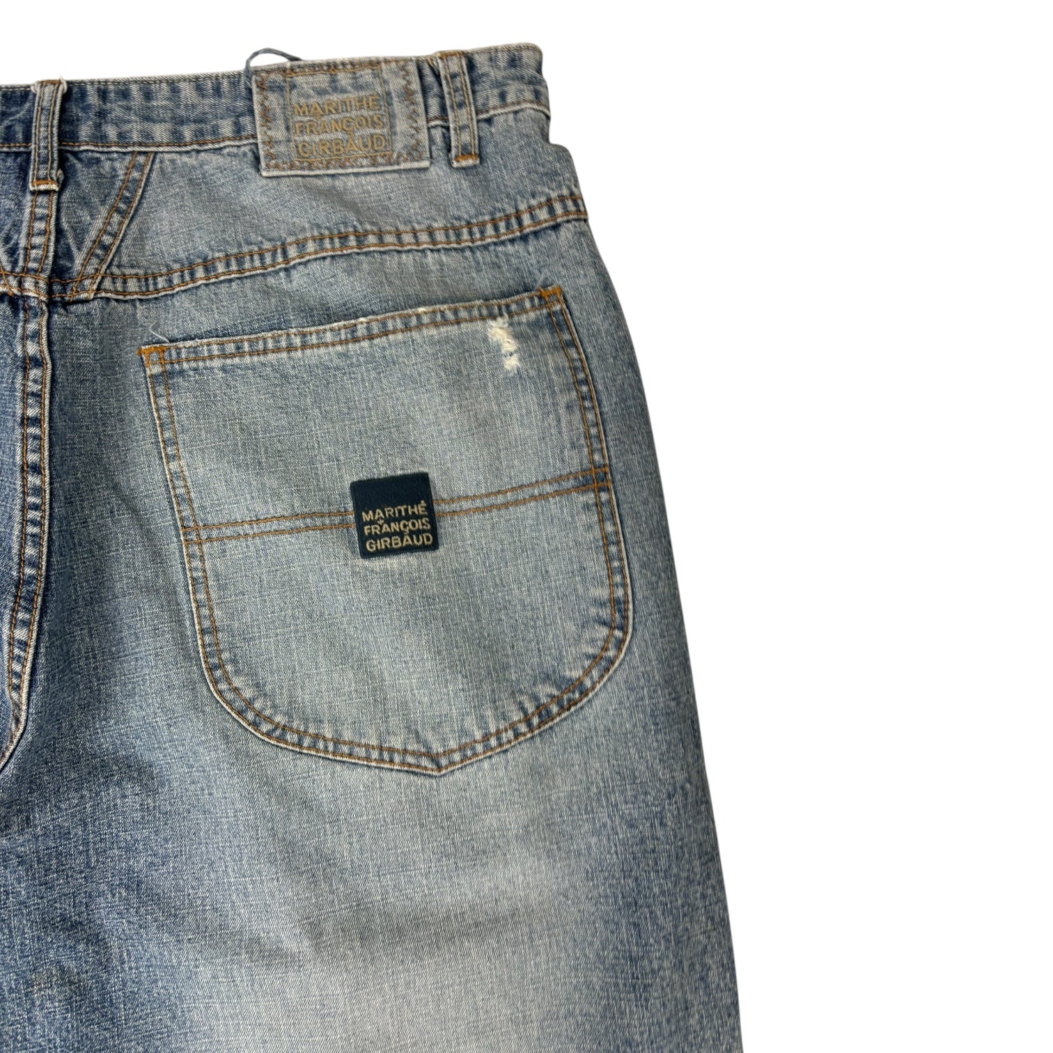Vintage Marithe Francois Girbaud Wide Leg Jean Light Wash