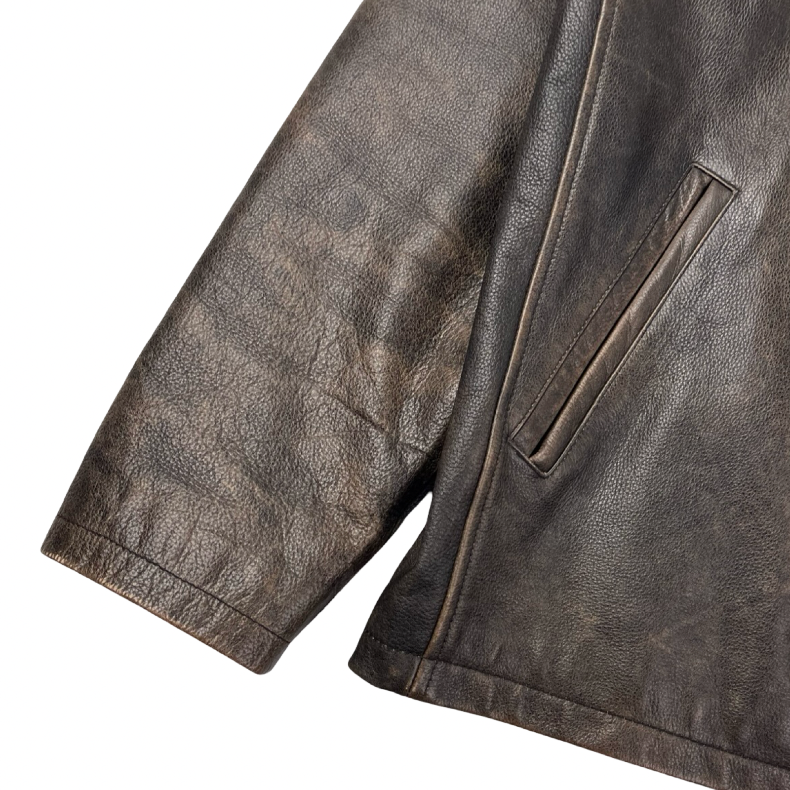 Vintage Boutique Of Leathers Harrington Jacket Patinated Nutmeg