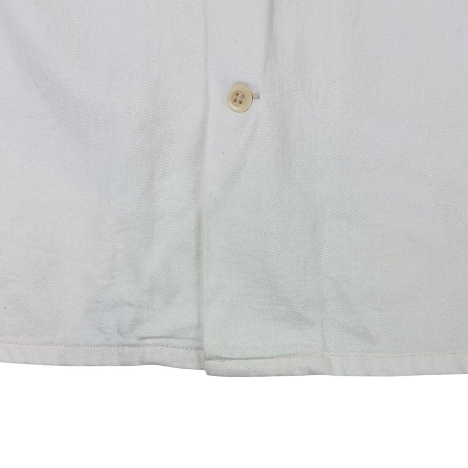 Momotaro Jeans Sukajan Button Up Shirt White