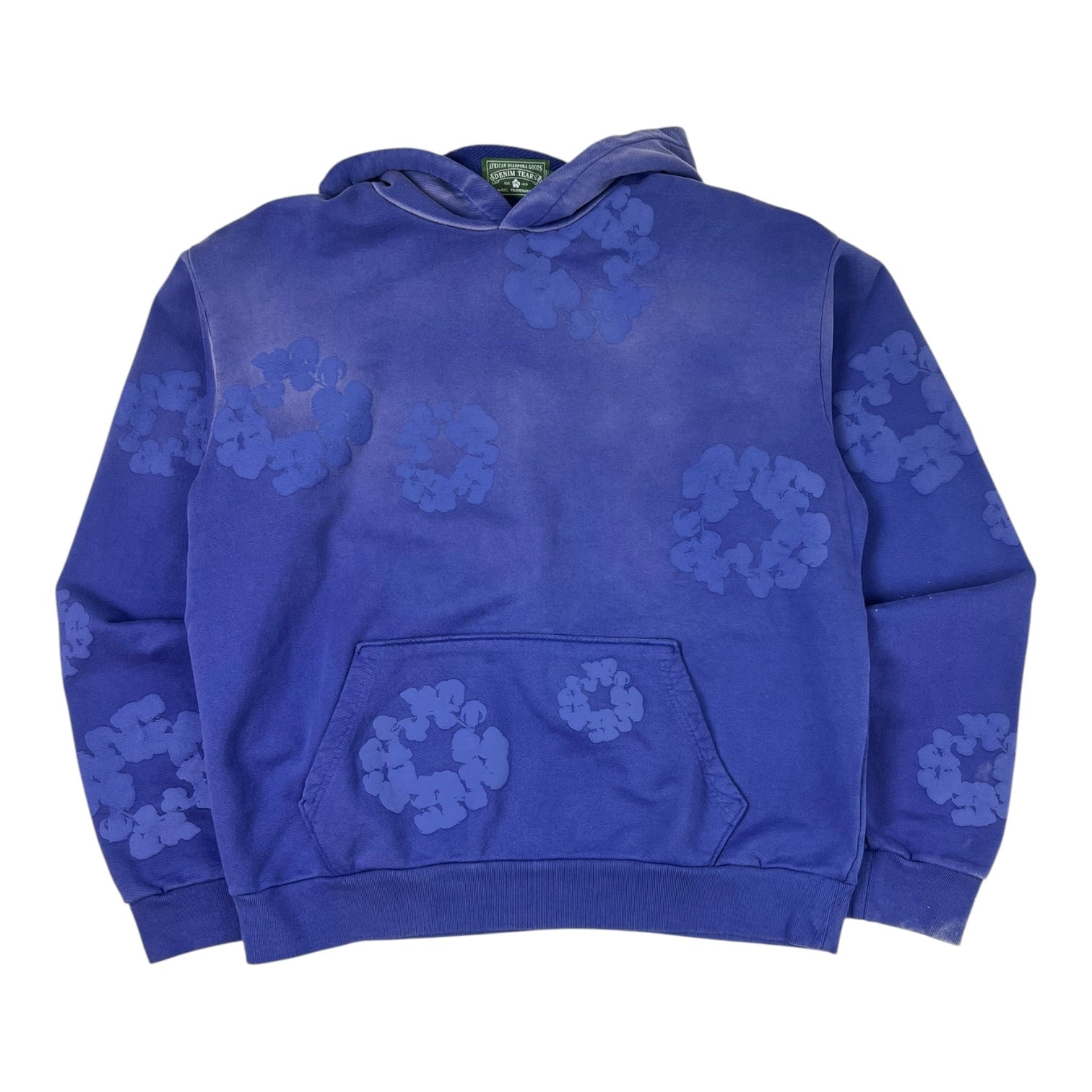 Denim Tears Mono Cotton Wreath Hoodie Washed Blue