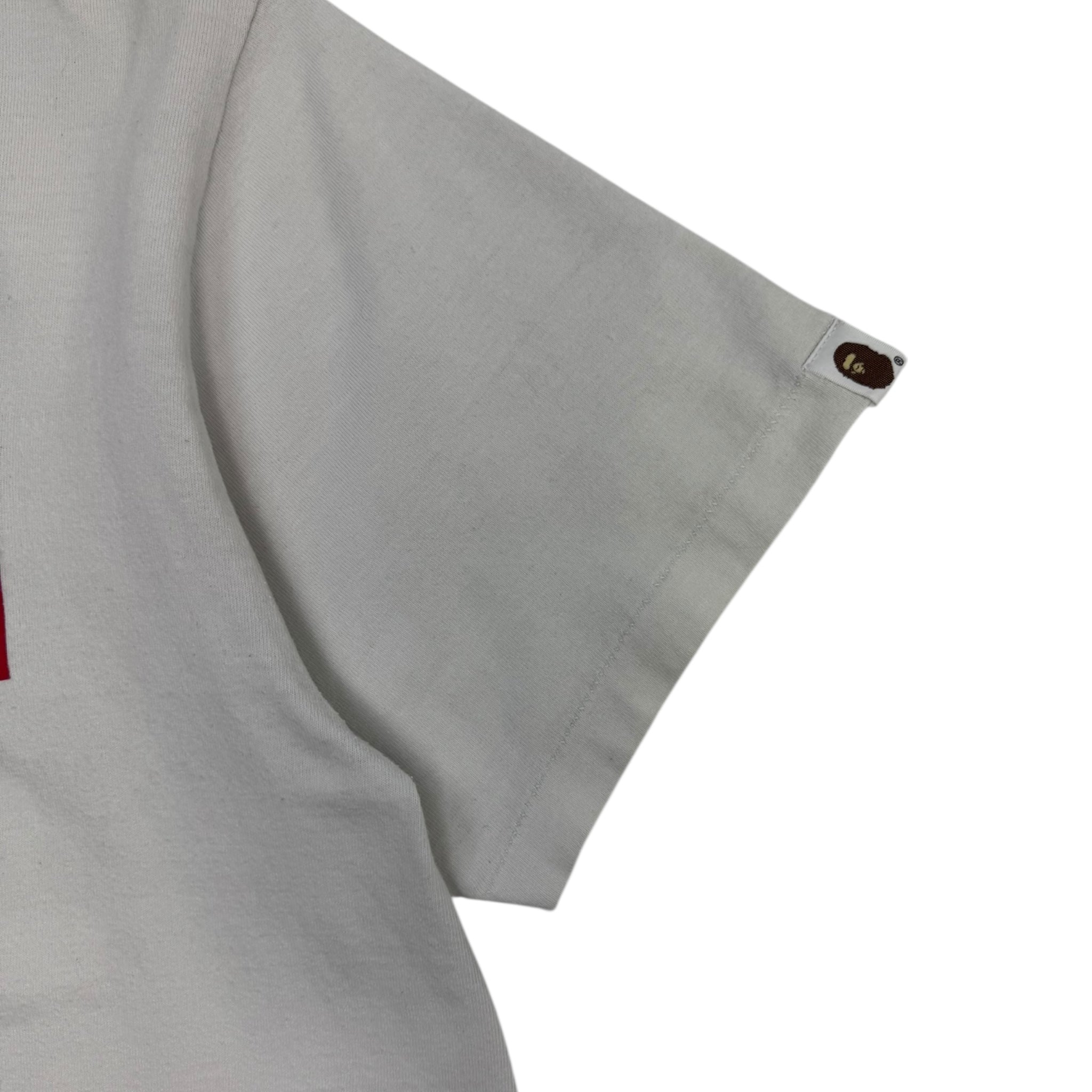 BAPE ABC Camo Milo Shark Tee White