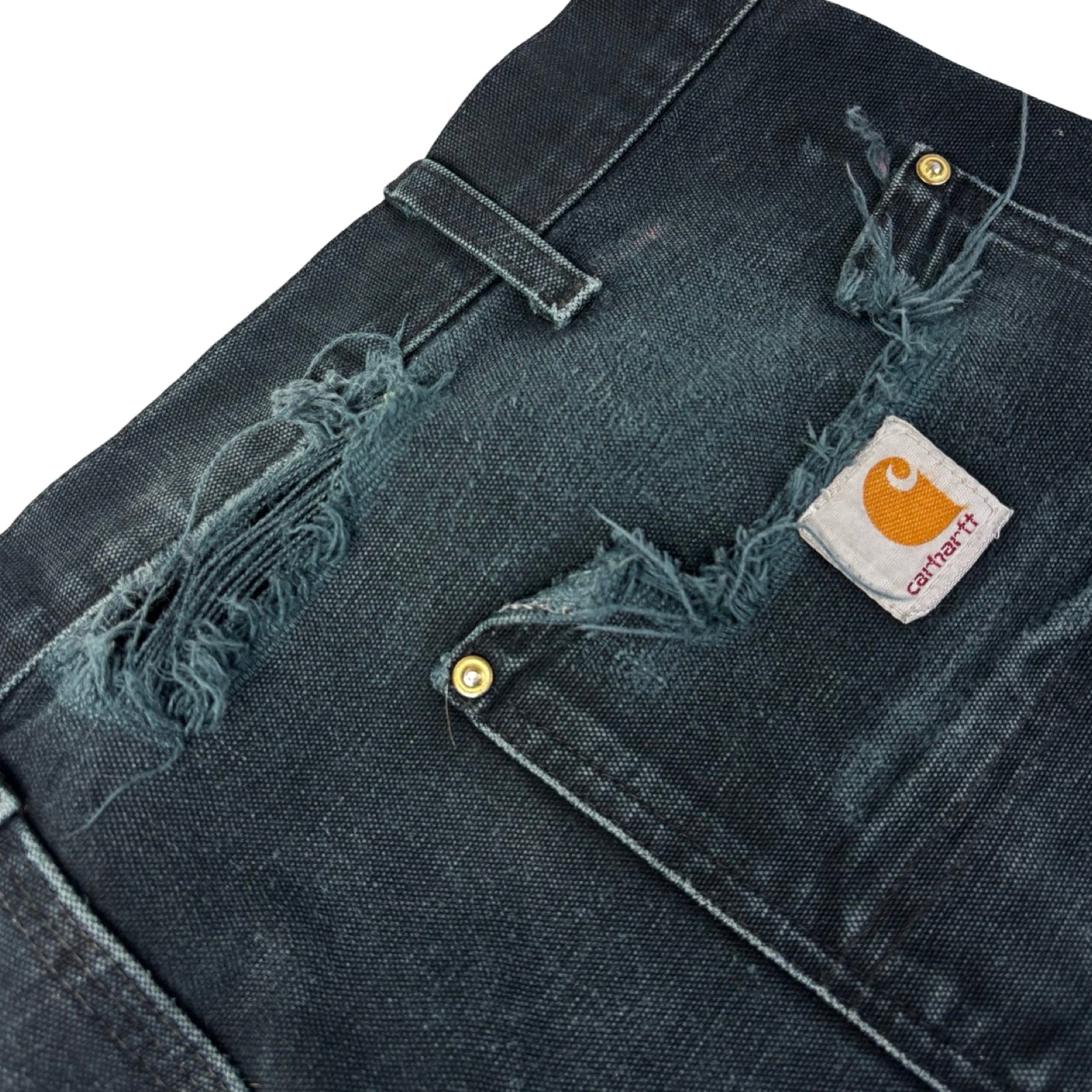 Carhartt Double Knee Work Pants Distressed Fest