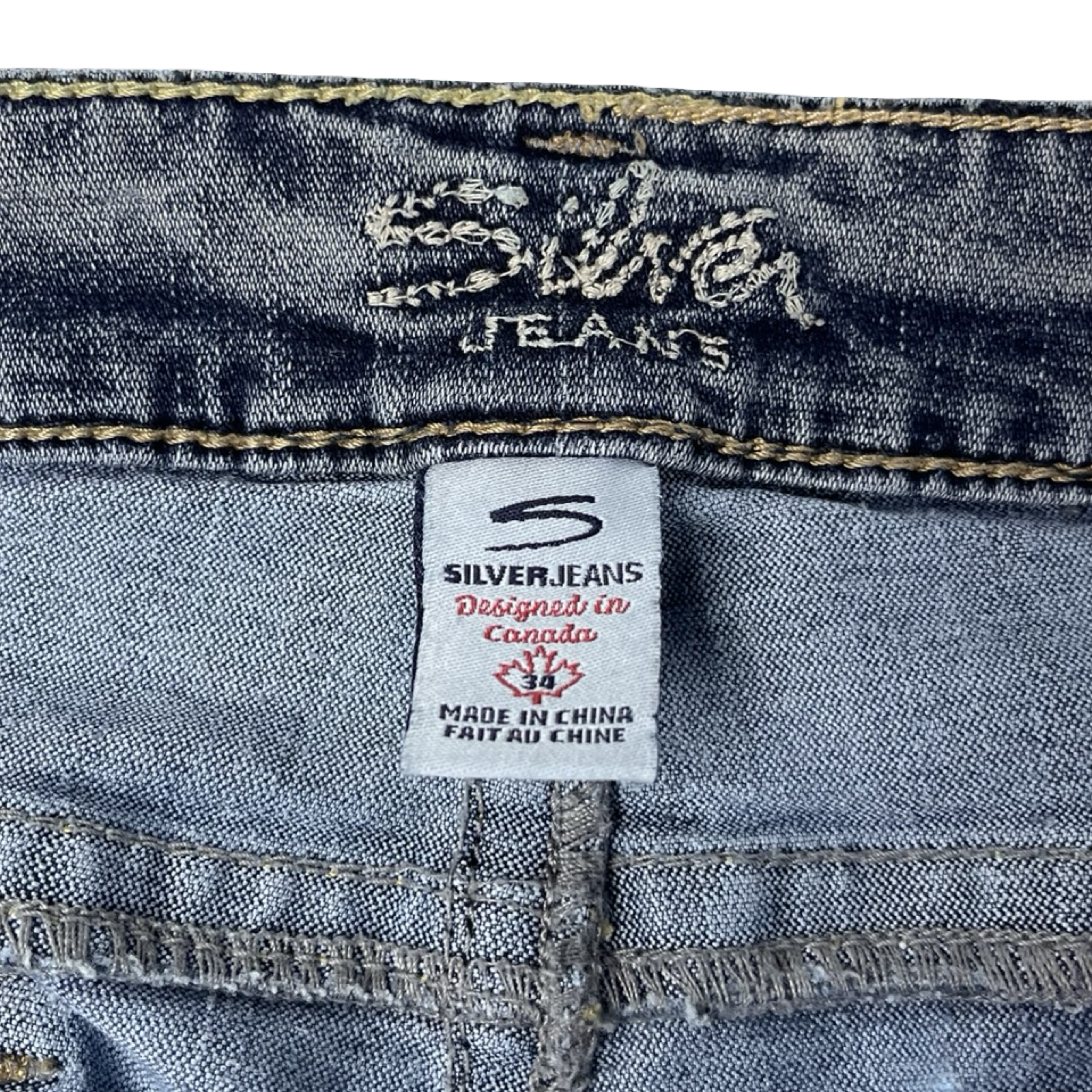 Vintage Y2K Silver Jeans Pioneer Flared Denim