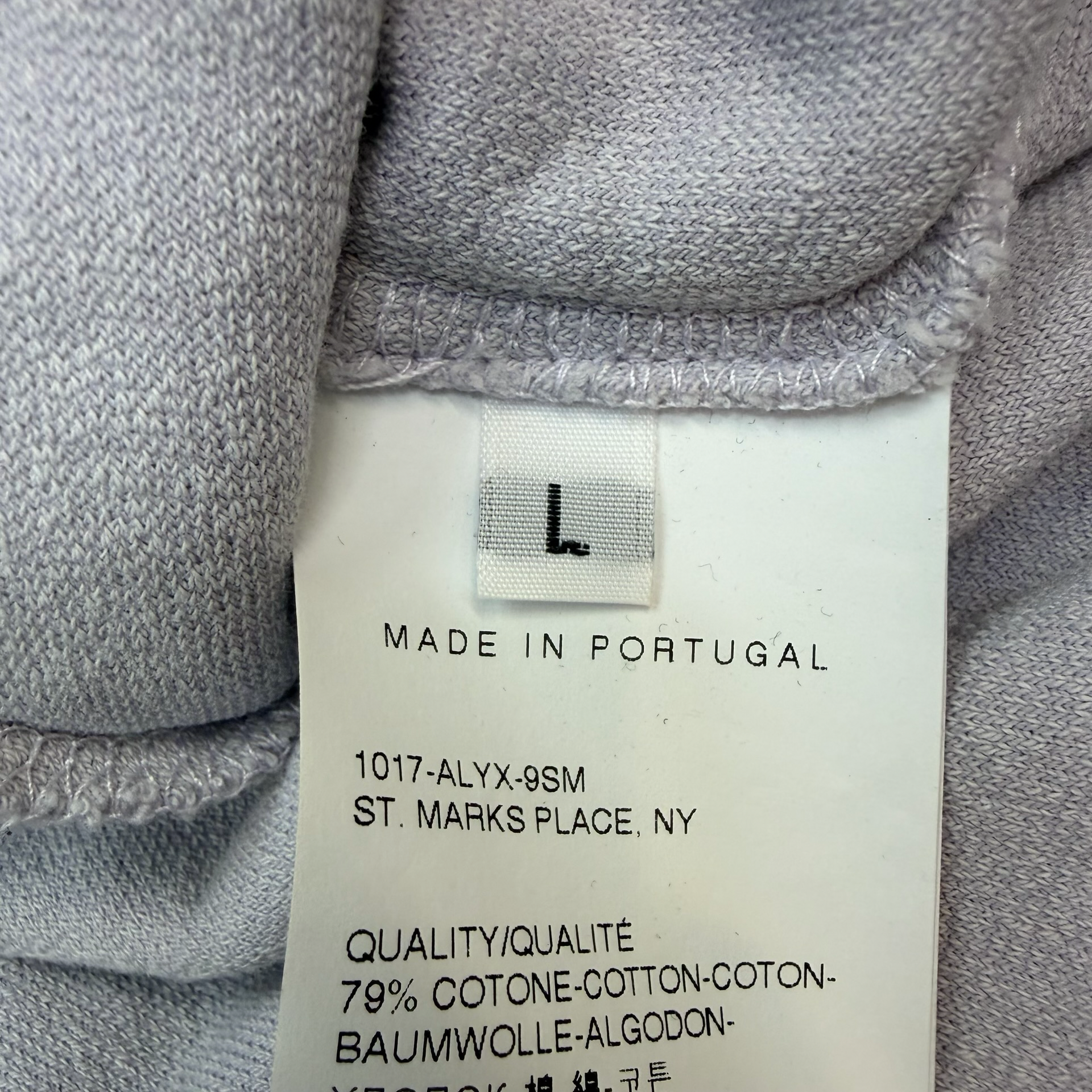1017 Alyx 9SM Toweling Hoodie Lilac