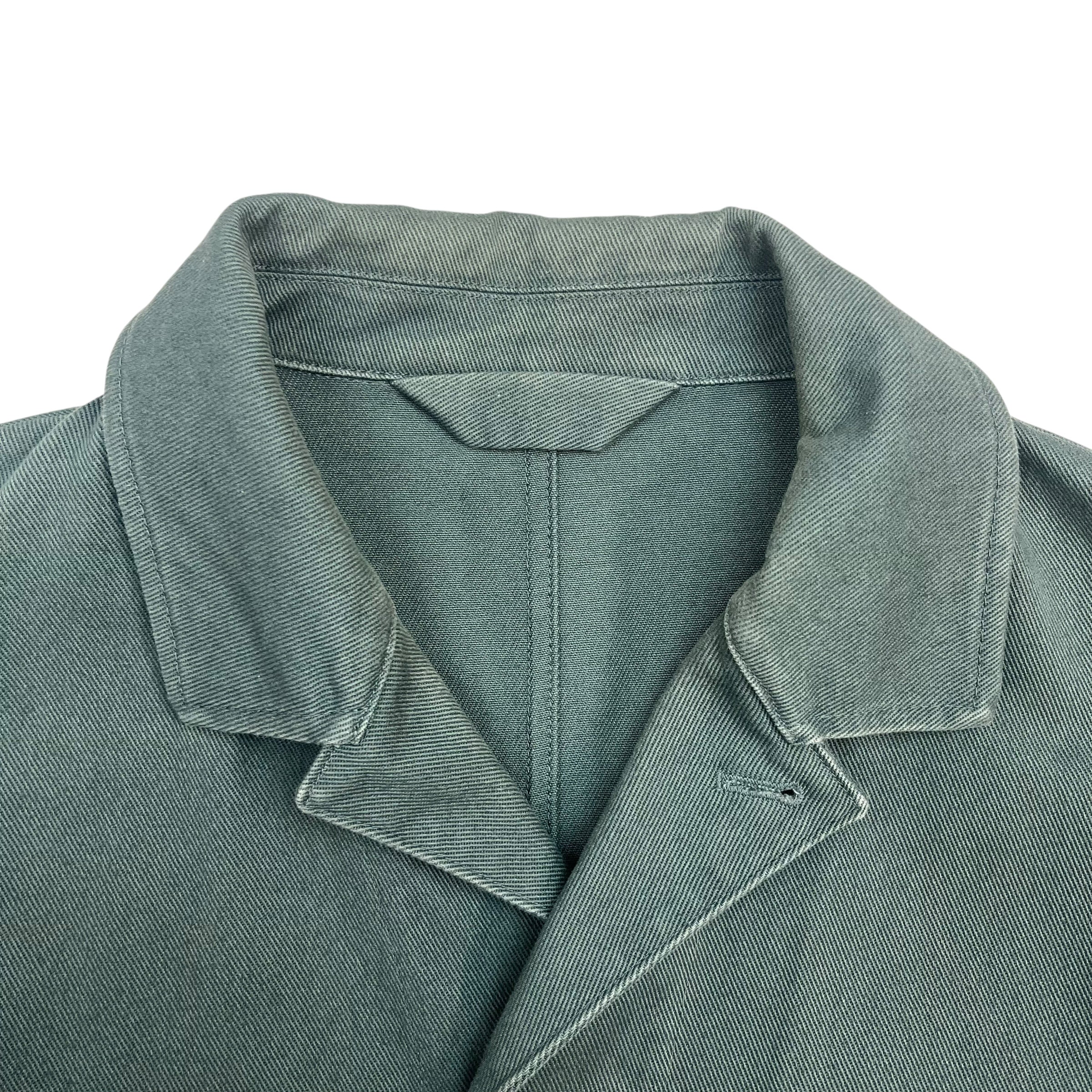 Acne Studios Button Down Twill Overshirt Dark Green