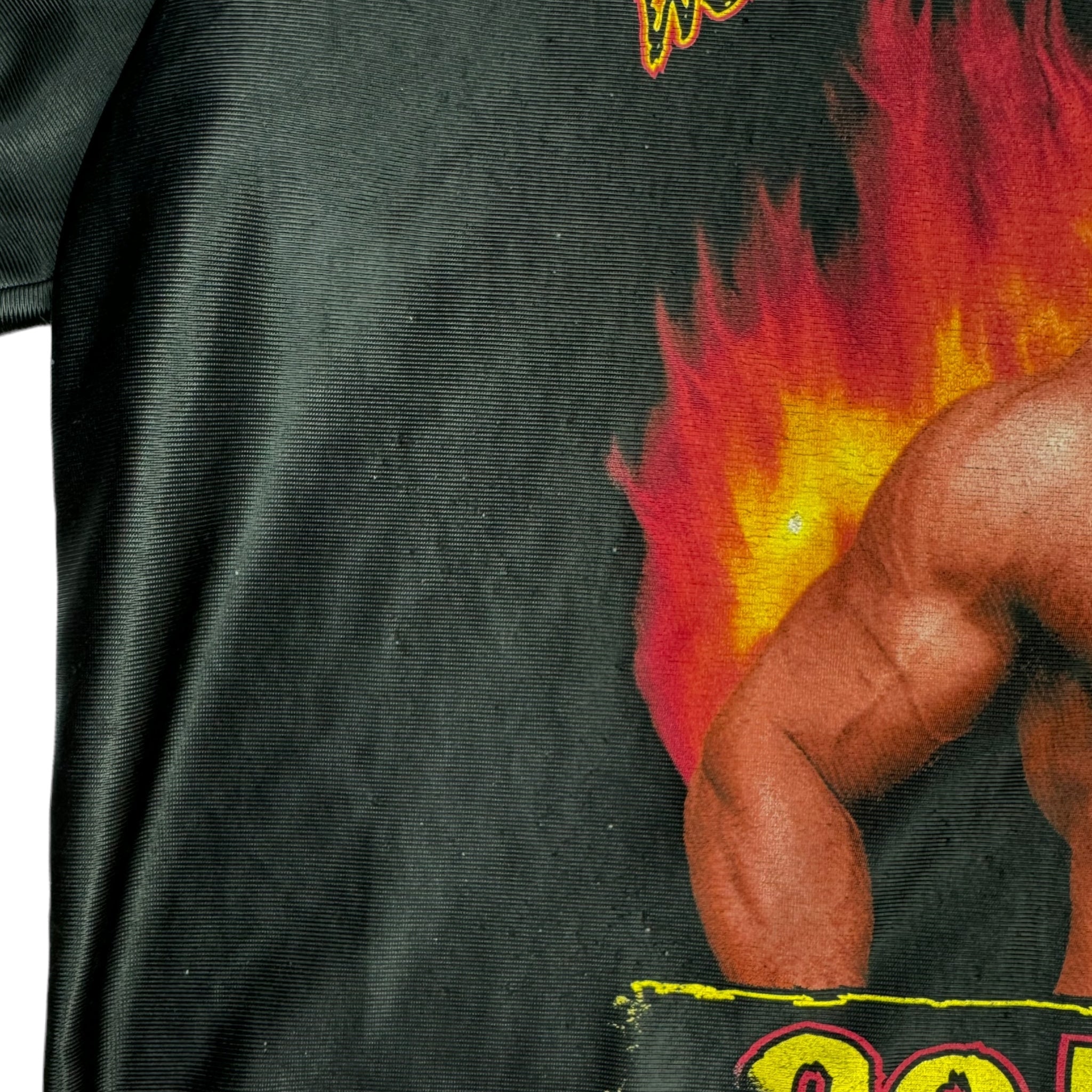 1998 Goldberg On Fire WCW Jersey T-Shirt