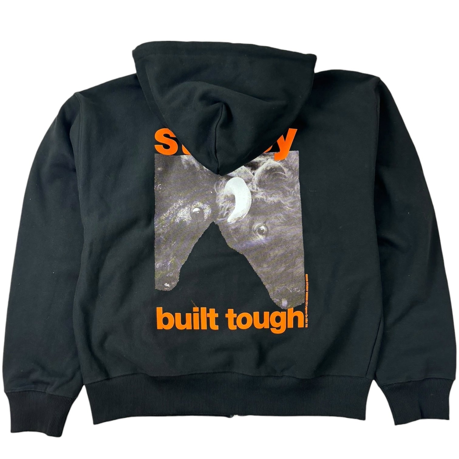 Stussy Built Tough Zip-Up Hoodie Black