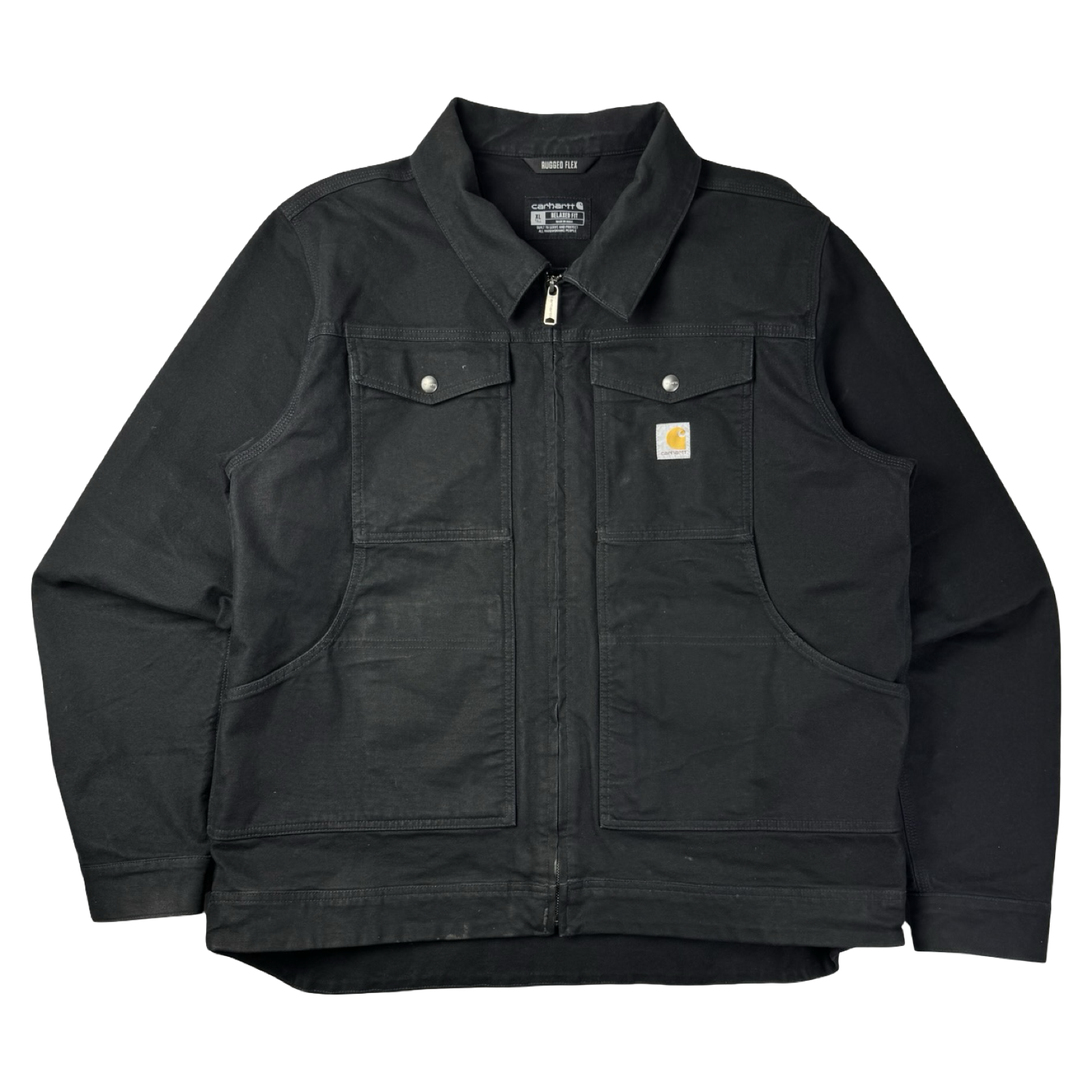 Carhartt Zip Up Duck Canvas Jacket Black