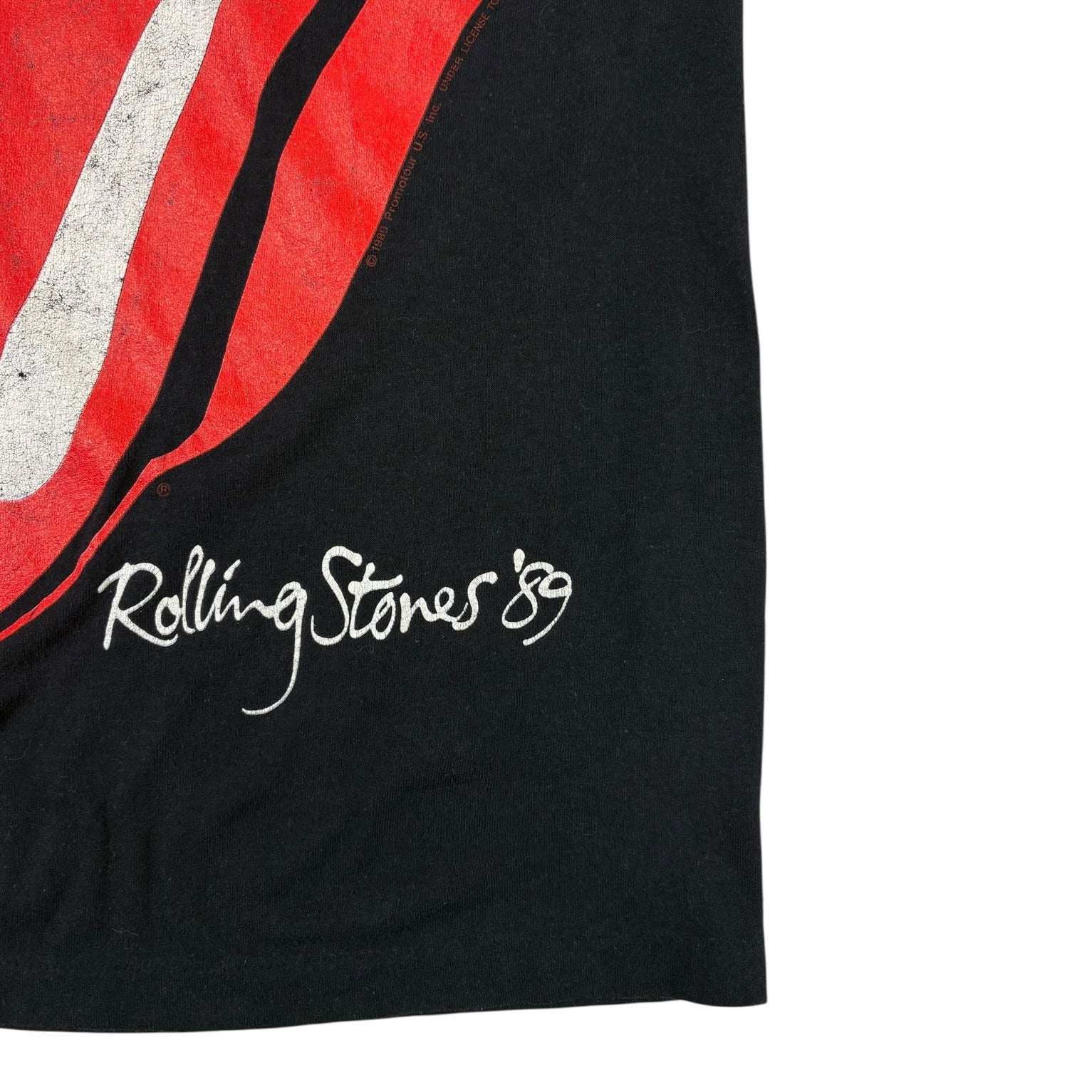 1989 Rolling Stones “Steel Wheels” North American Tour T-Shirt Black