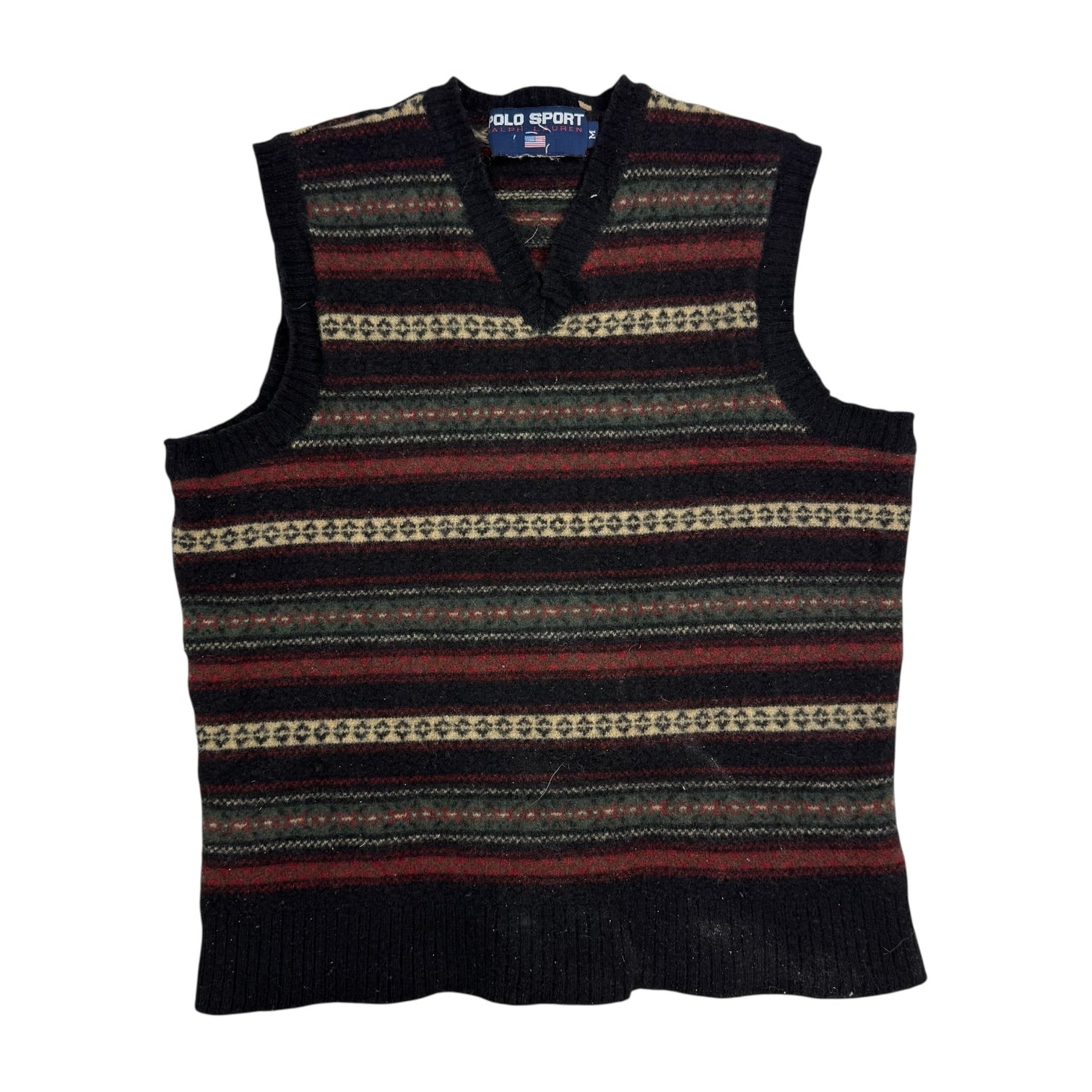 Vintage Polo Sport Ralph Lauren Knit Vest Multicolour