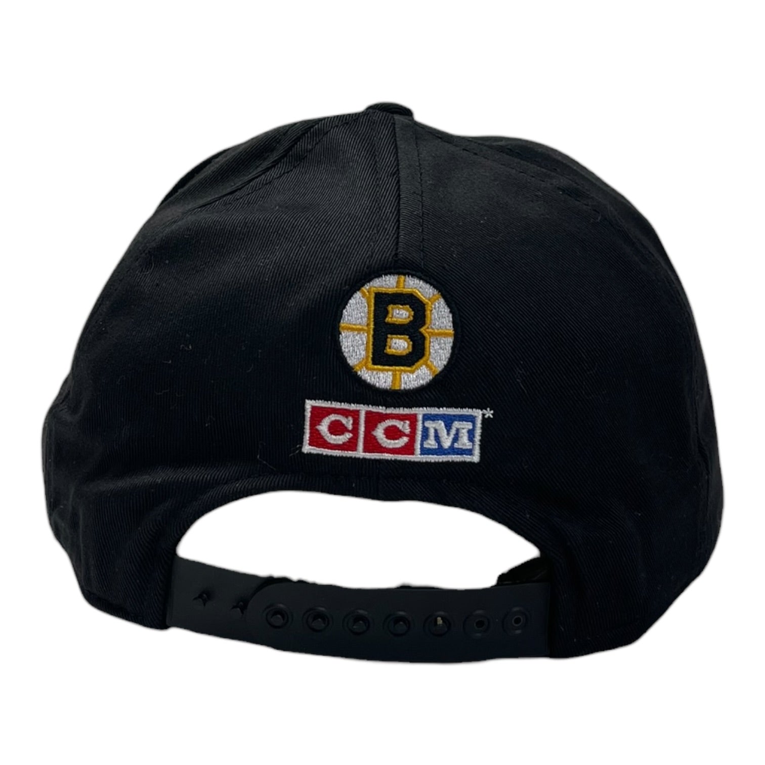 Vintage CCM Boston Bruins Snap Back Hat Black