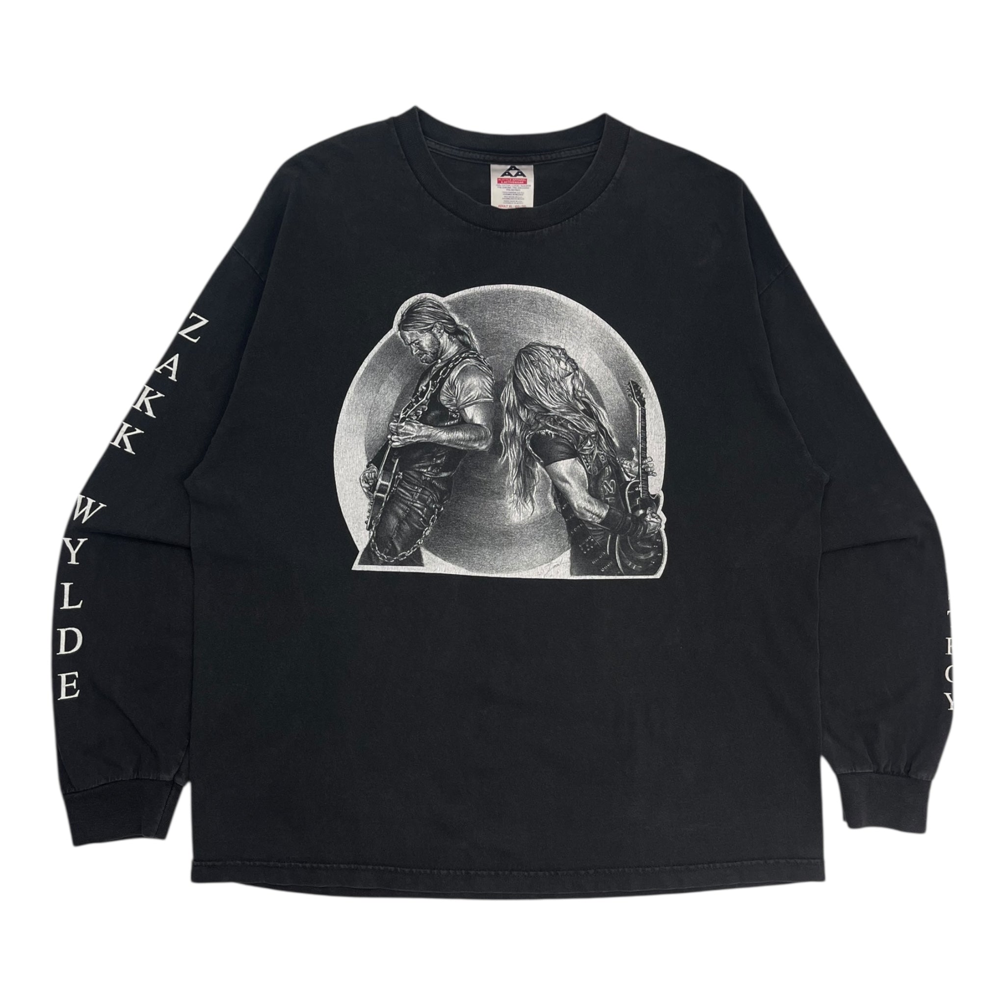 Vintage Zack Wylde ‘Black Label Society’ L/S T-Shirt Washed Black