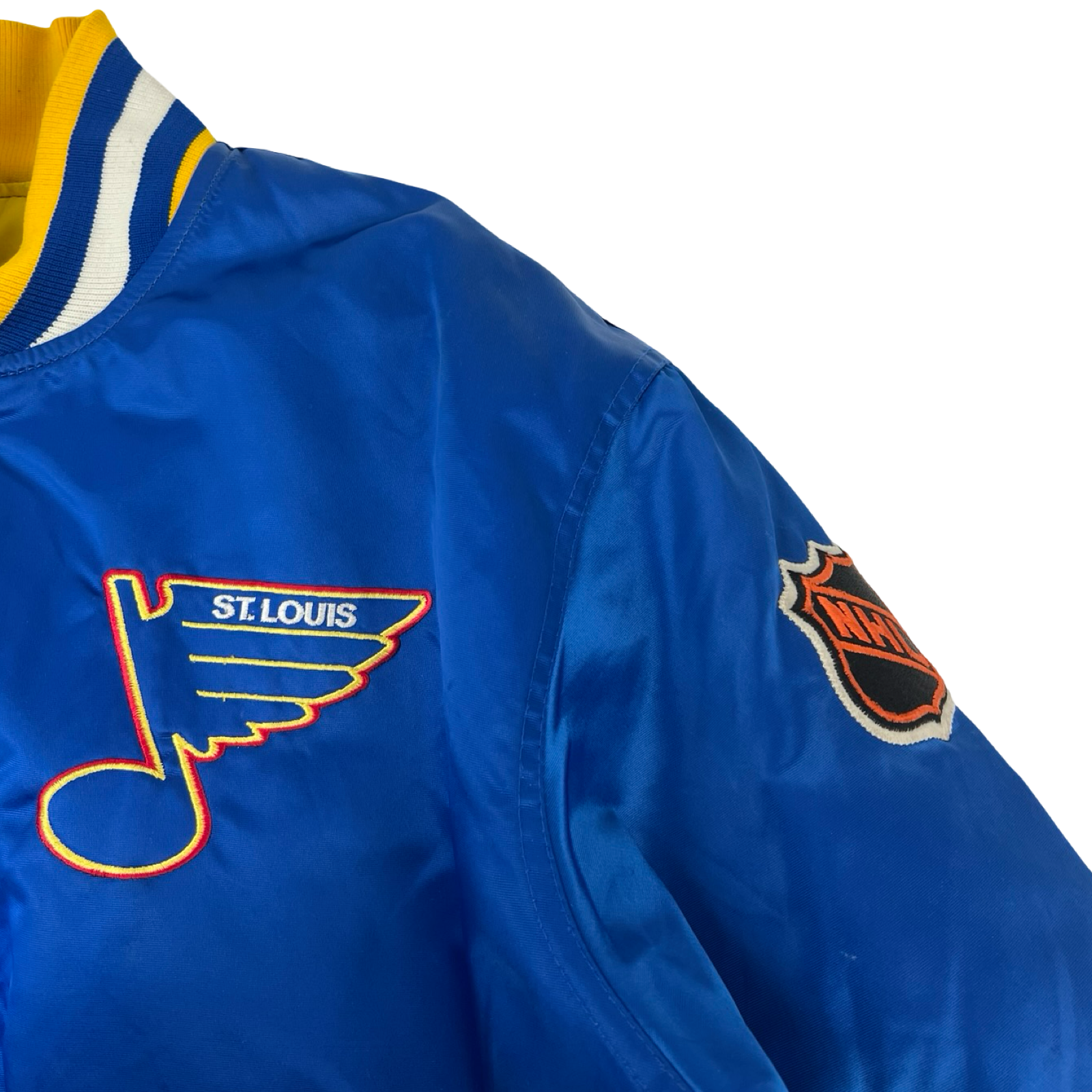 Vintage St. Louis Blues Starter Satin Bomber Jacket