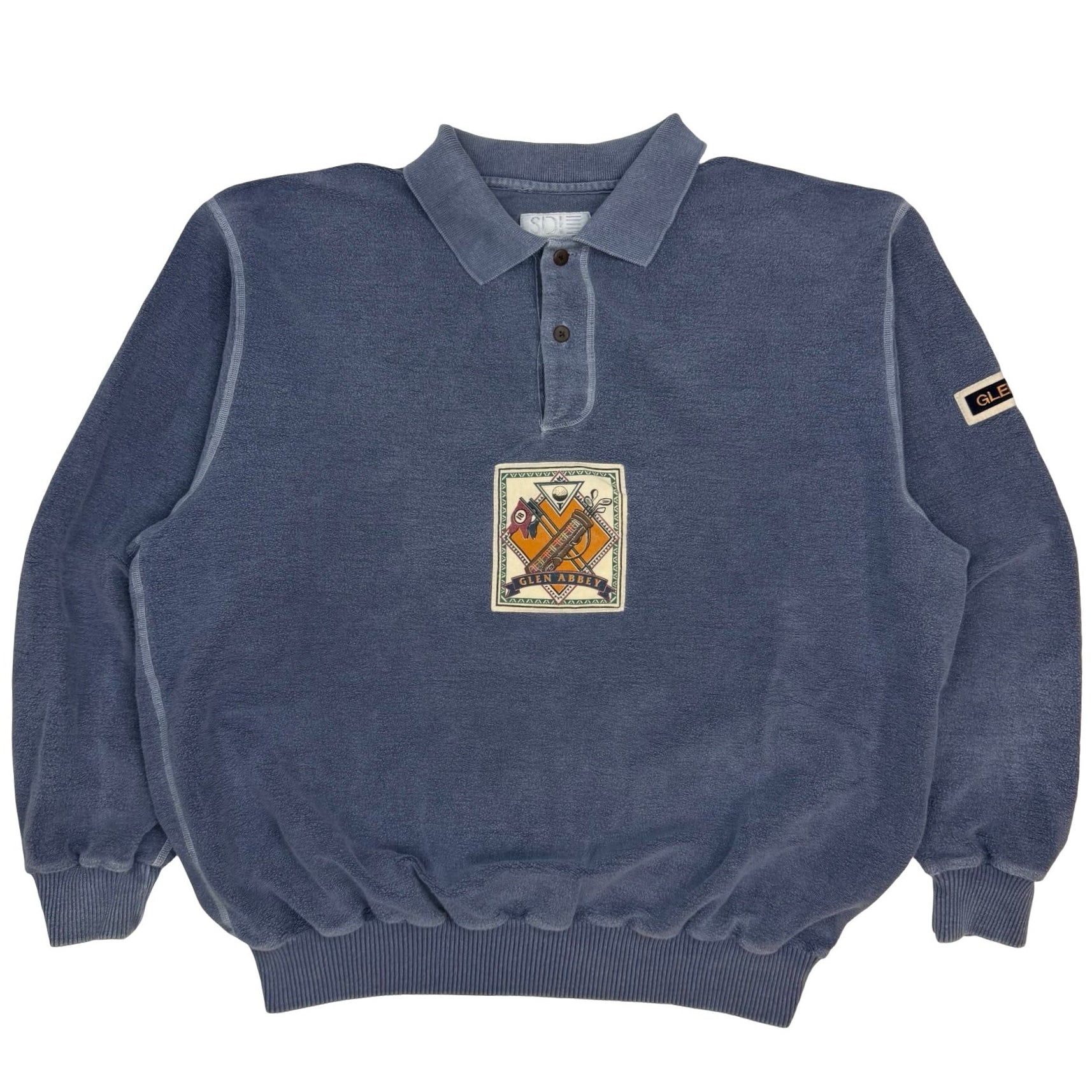 Vintage Glen Abbey Fleece Quarter Zip Sweater Blue
