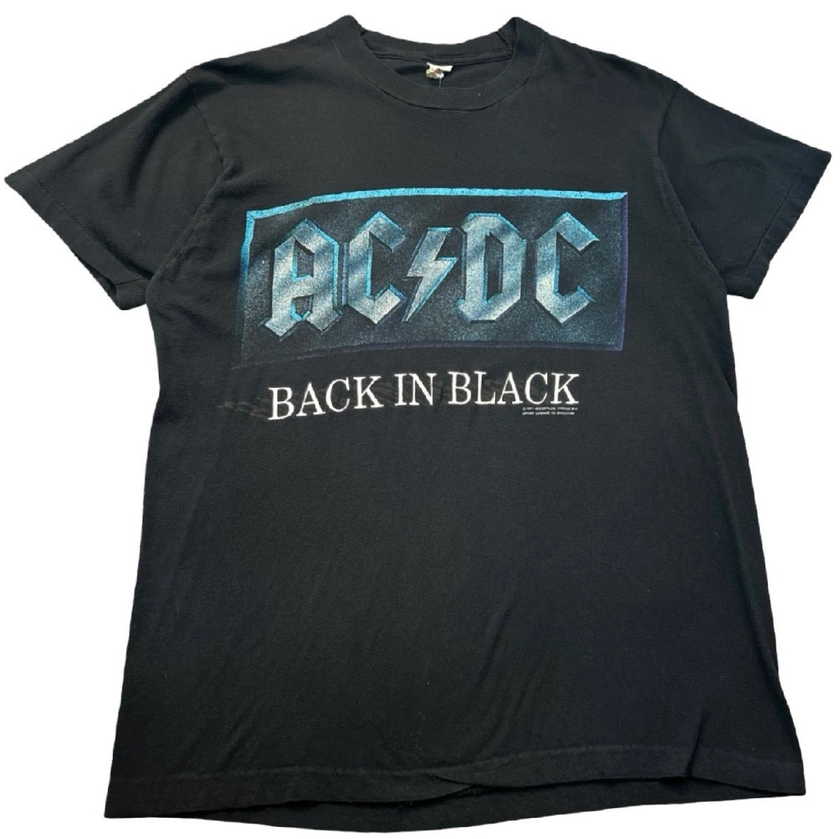 Vintage 1991 AC/DC “Back In Black” World Tour T-Shirt Black