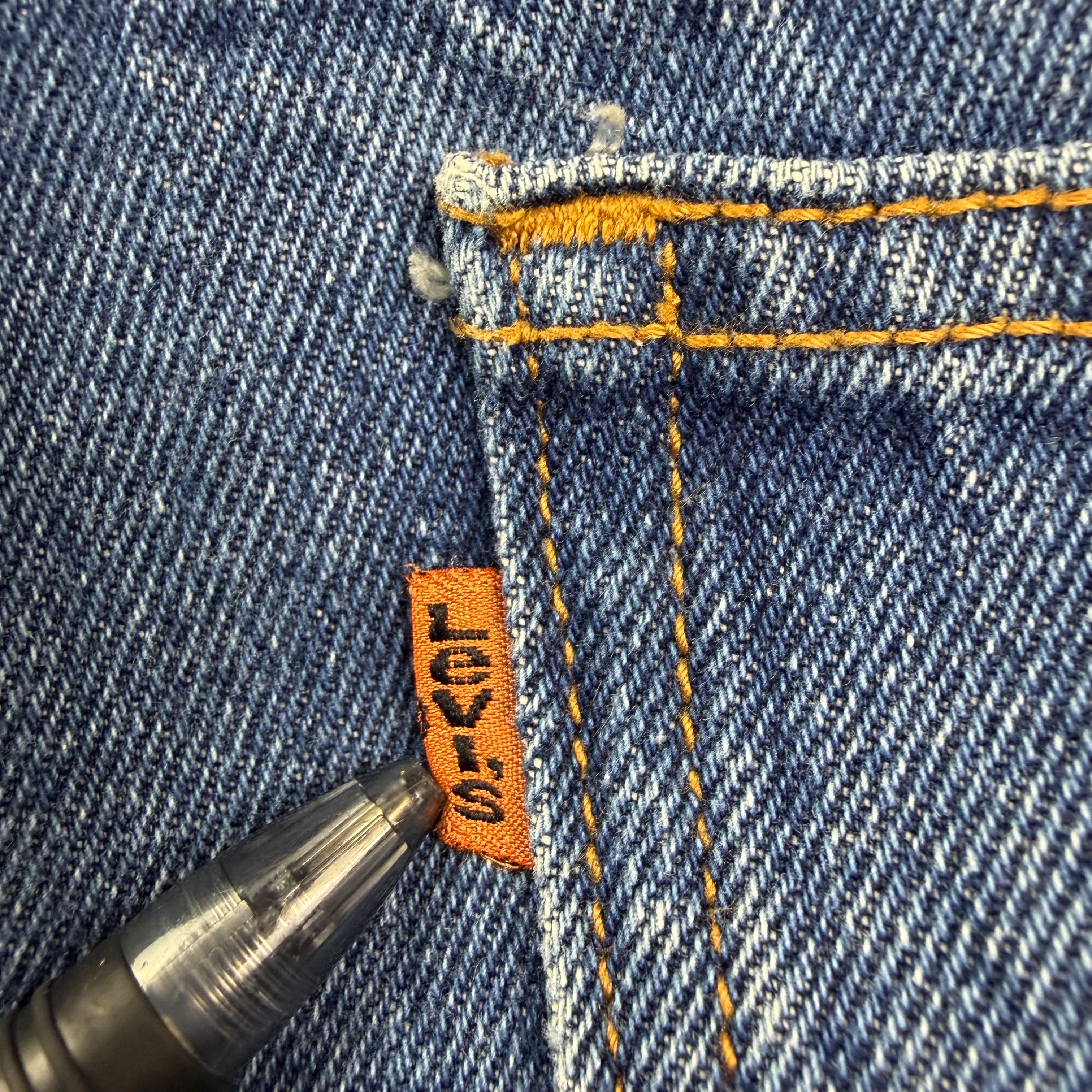 Vintage Levi’s Dark Wash Orange Tab Denim Jeans Blue
