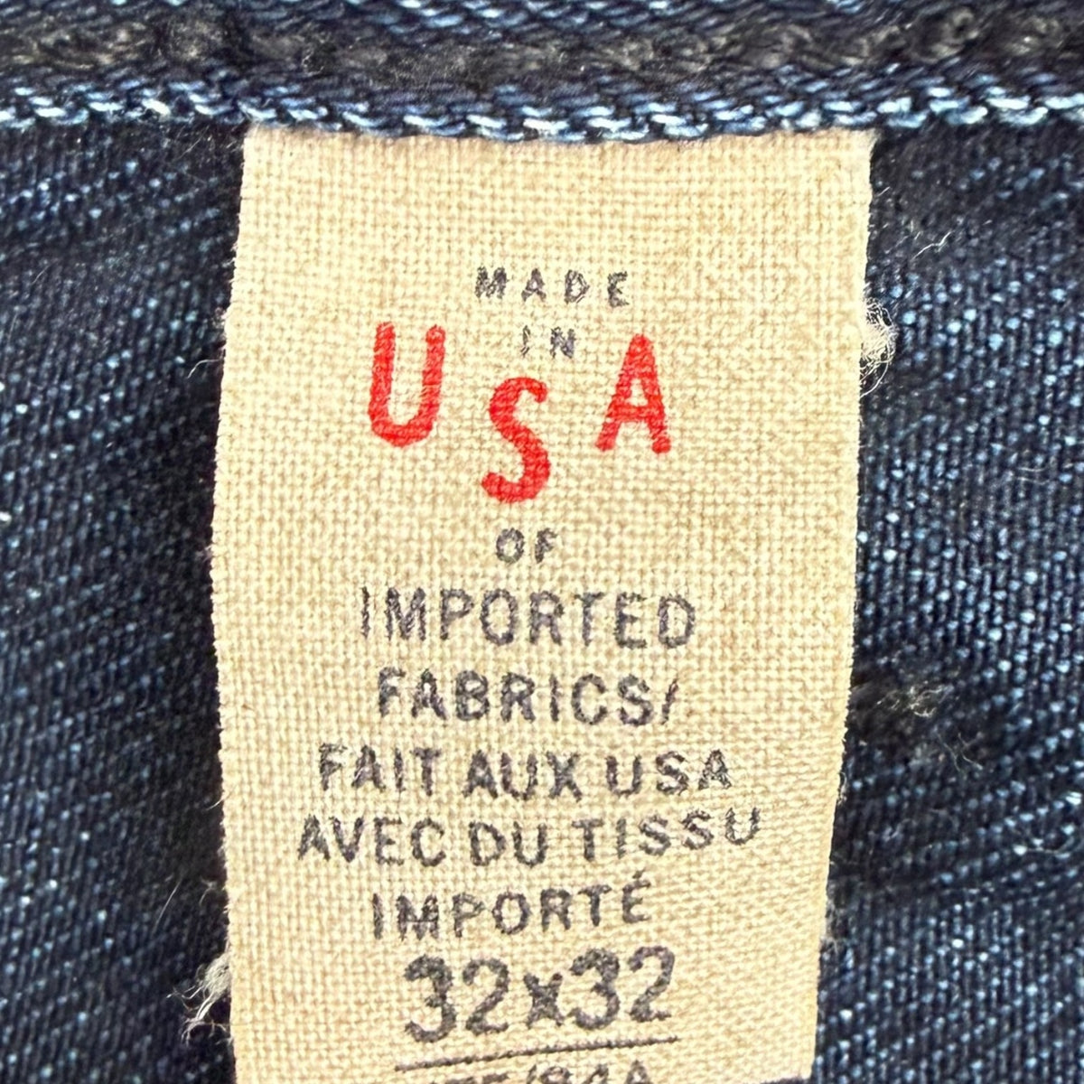 Vintage RRL Ralph Lauren Denim Dark Indigo
