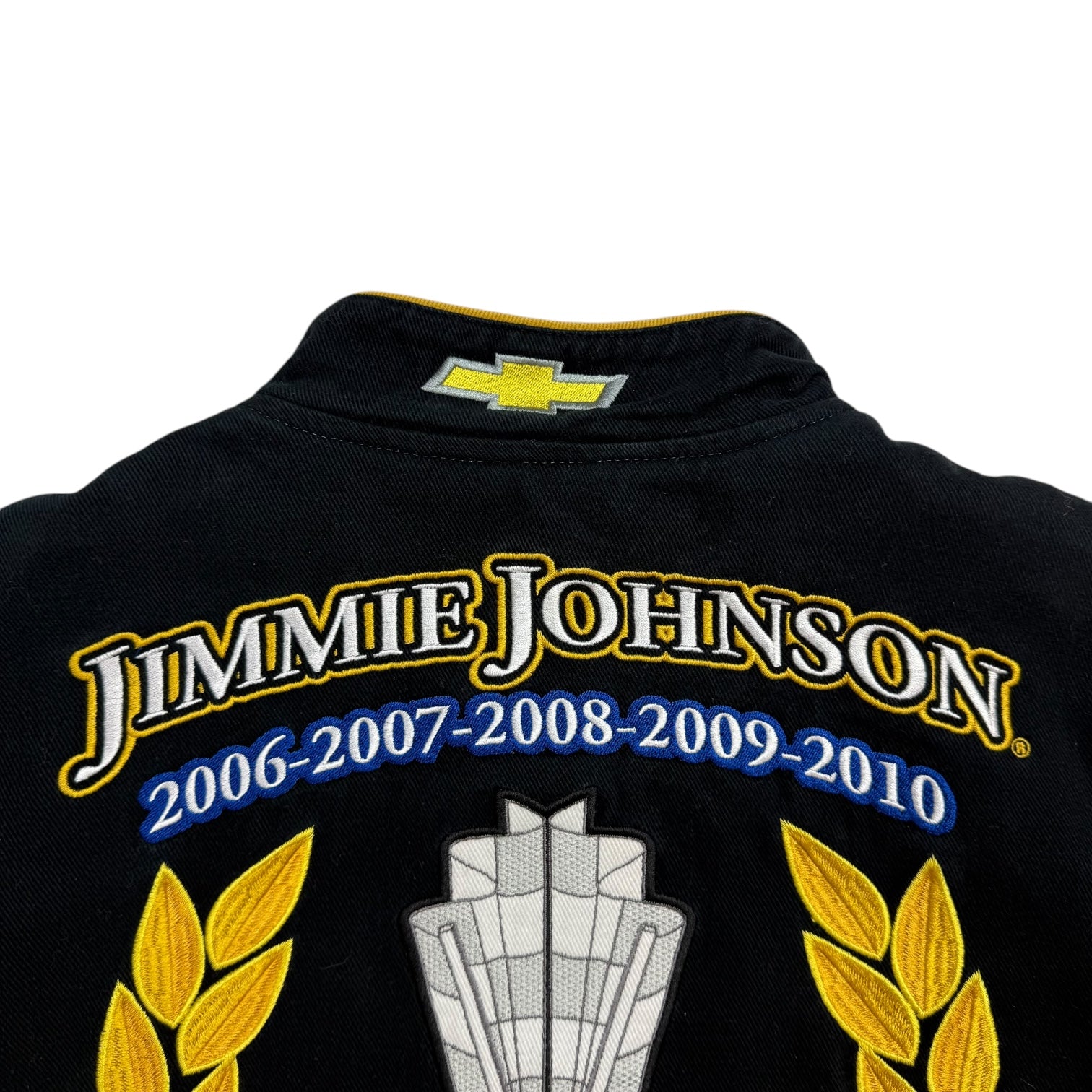 Vintage NASCAR Jimmie Johnson 6 Time Champion Jacket Black