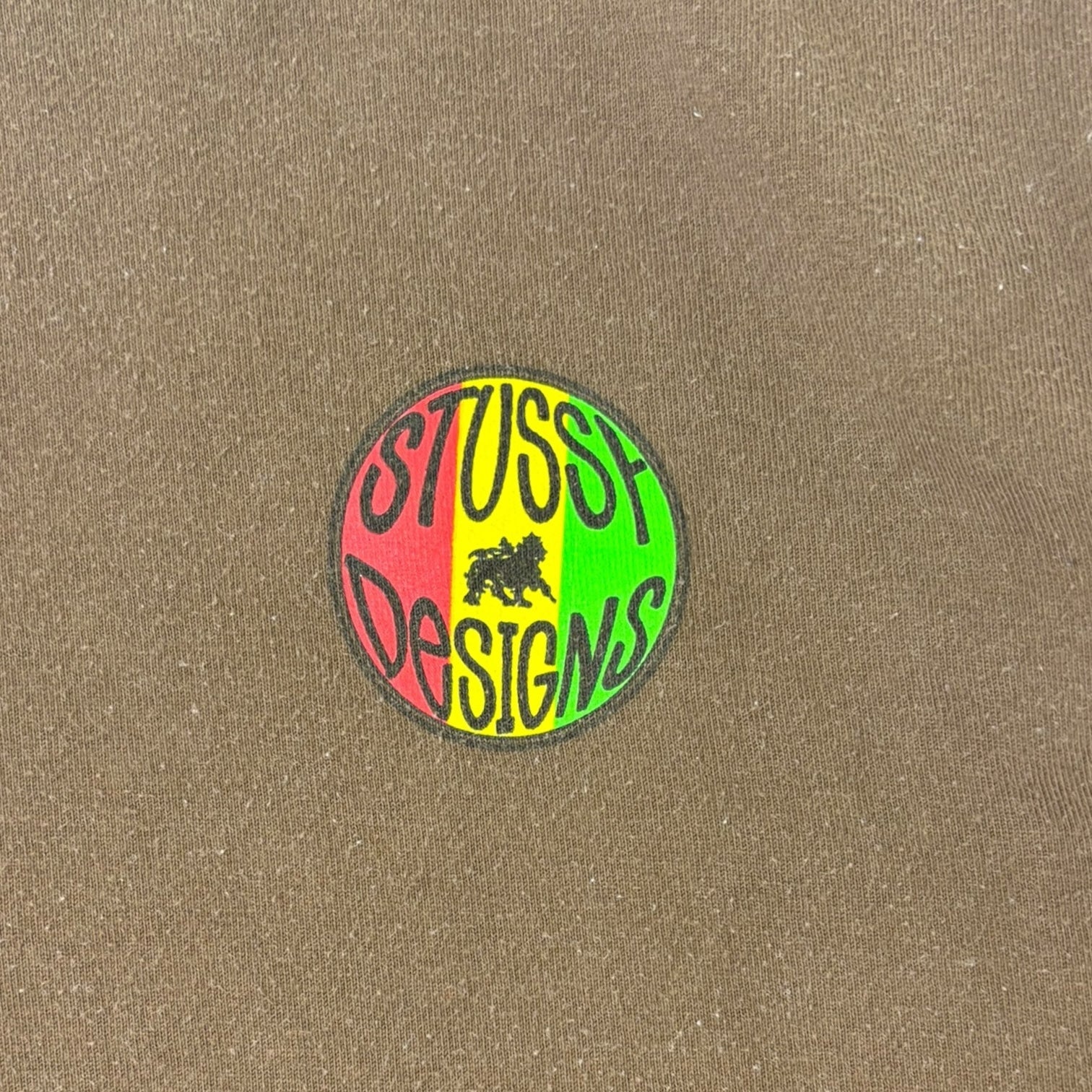 Stussy Rasta Bubble Long Sleeve T-Shirt Brown