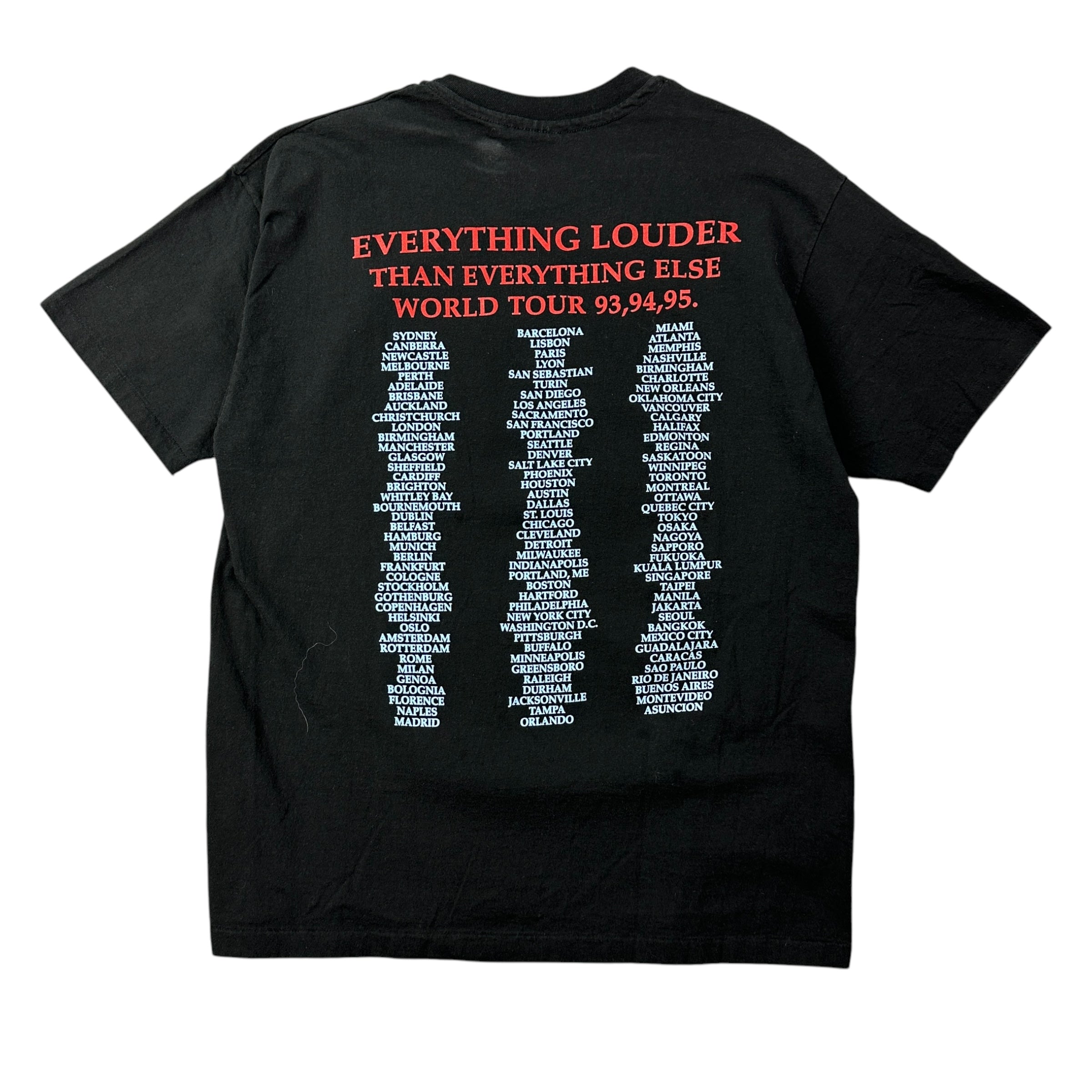 1993 Meatloaf “Everything Louder” Tour Tee Black