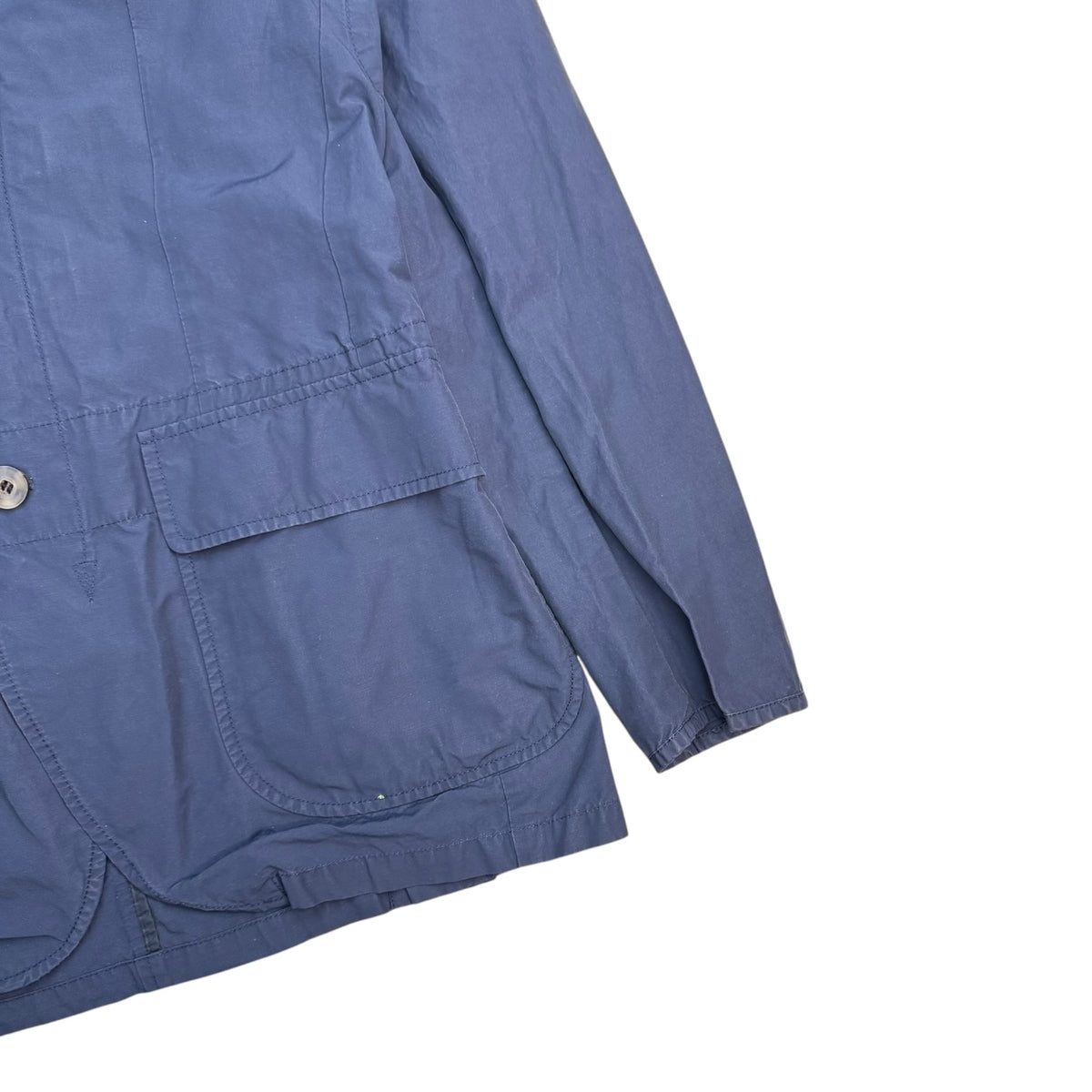 (W) Vintage Polo Ralph Lauren Nylon Hooded Blazer Navy Blue