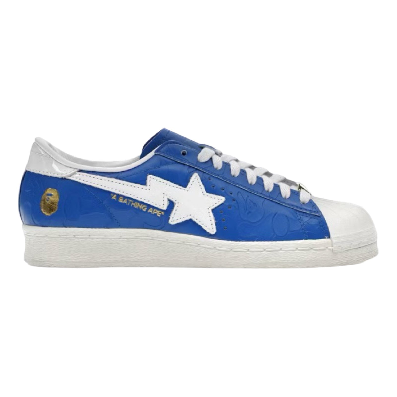 Bape x Adidas Superstar Vintage Blue White