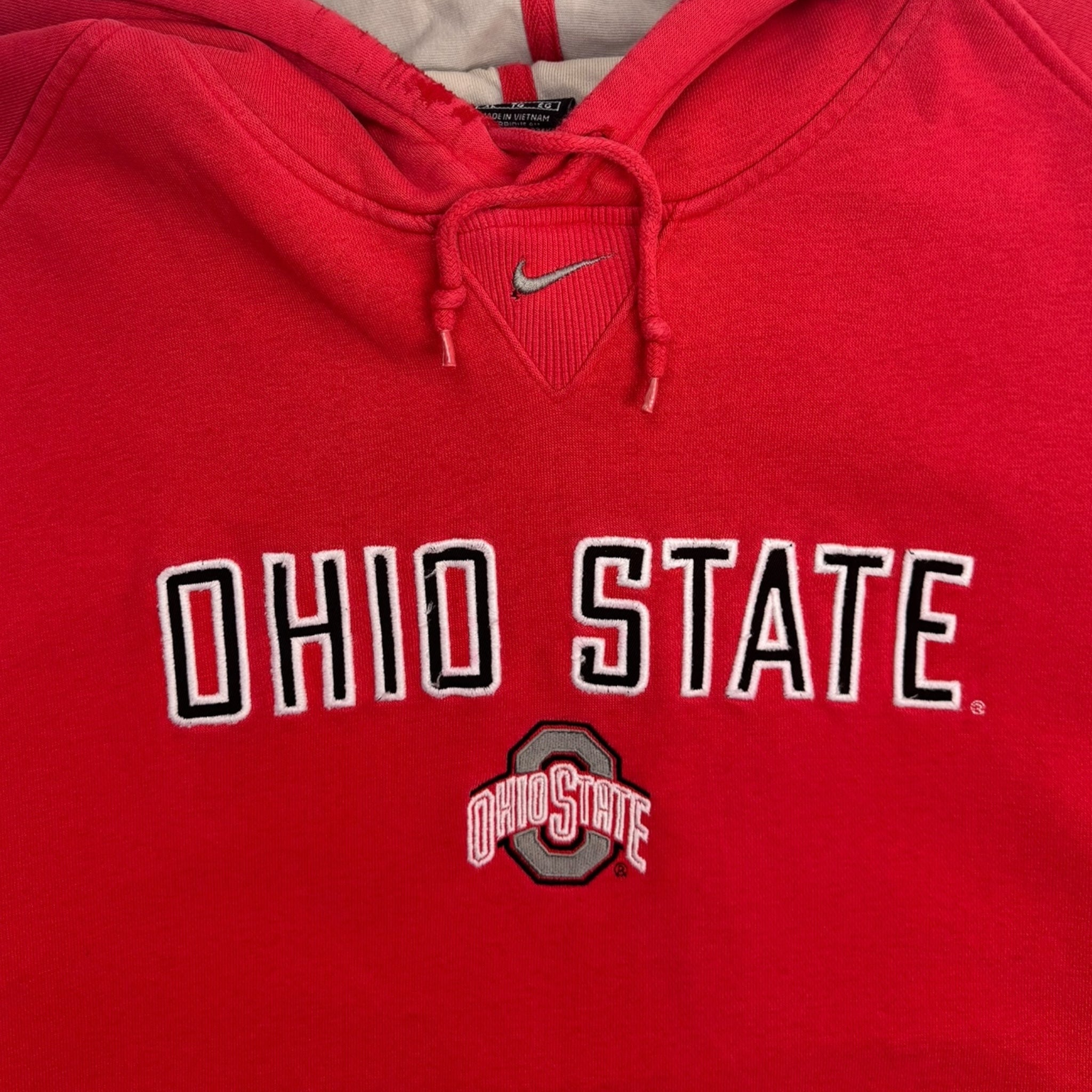 Vintage Nike Ohio State Center Logo Pullover Hoodie