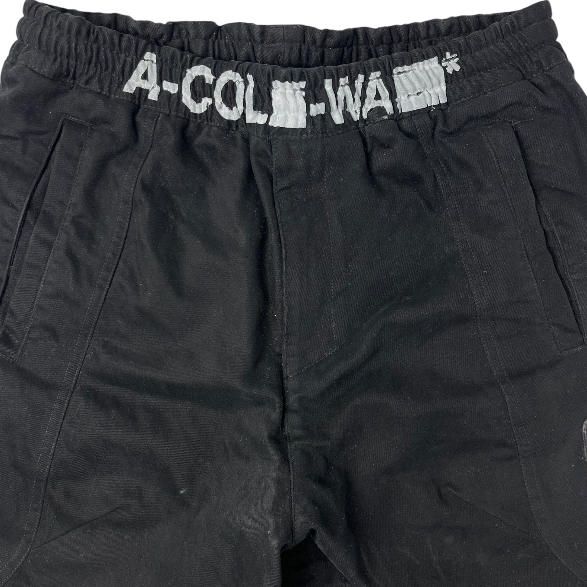 A Cold Wall Cotton Drawcord Trousers Black