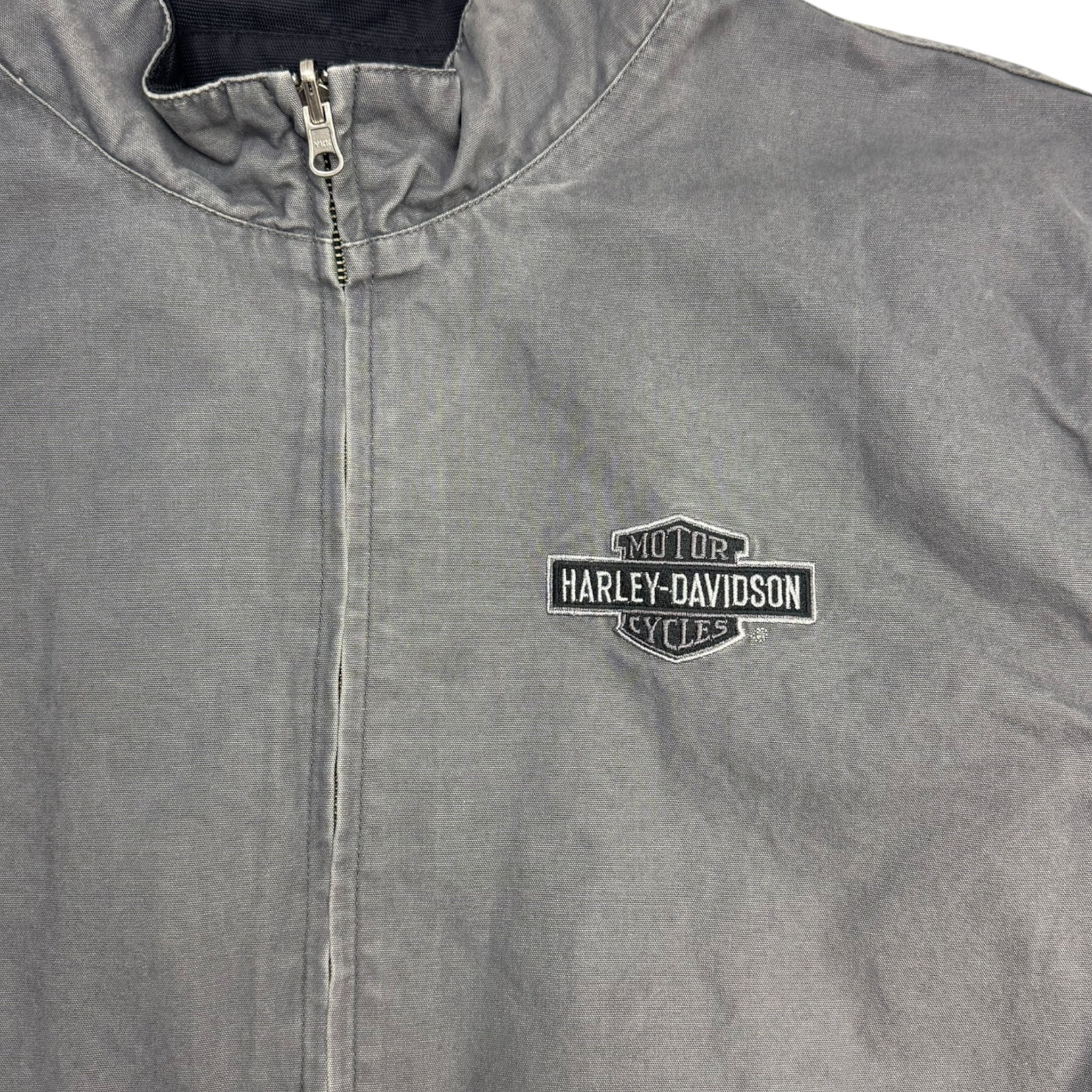 Harley Davidson Reversible Nylon Tribal Skull Jacket