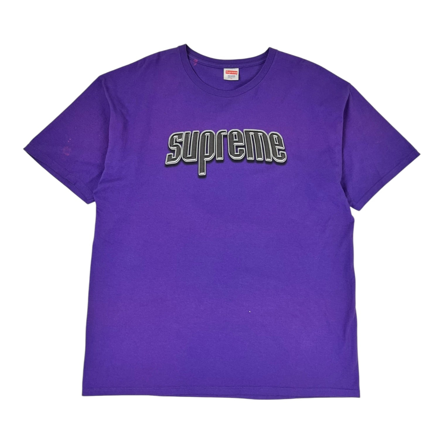 Supreme Embroidered Cut Out Logo T-Shirt
